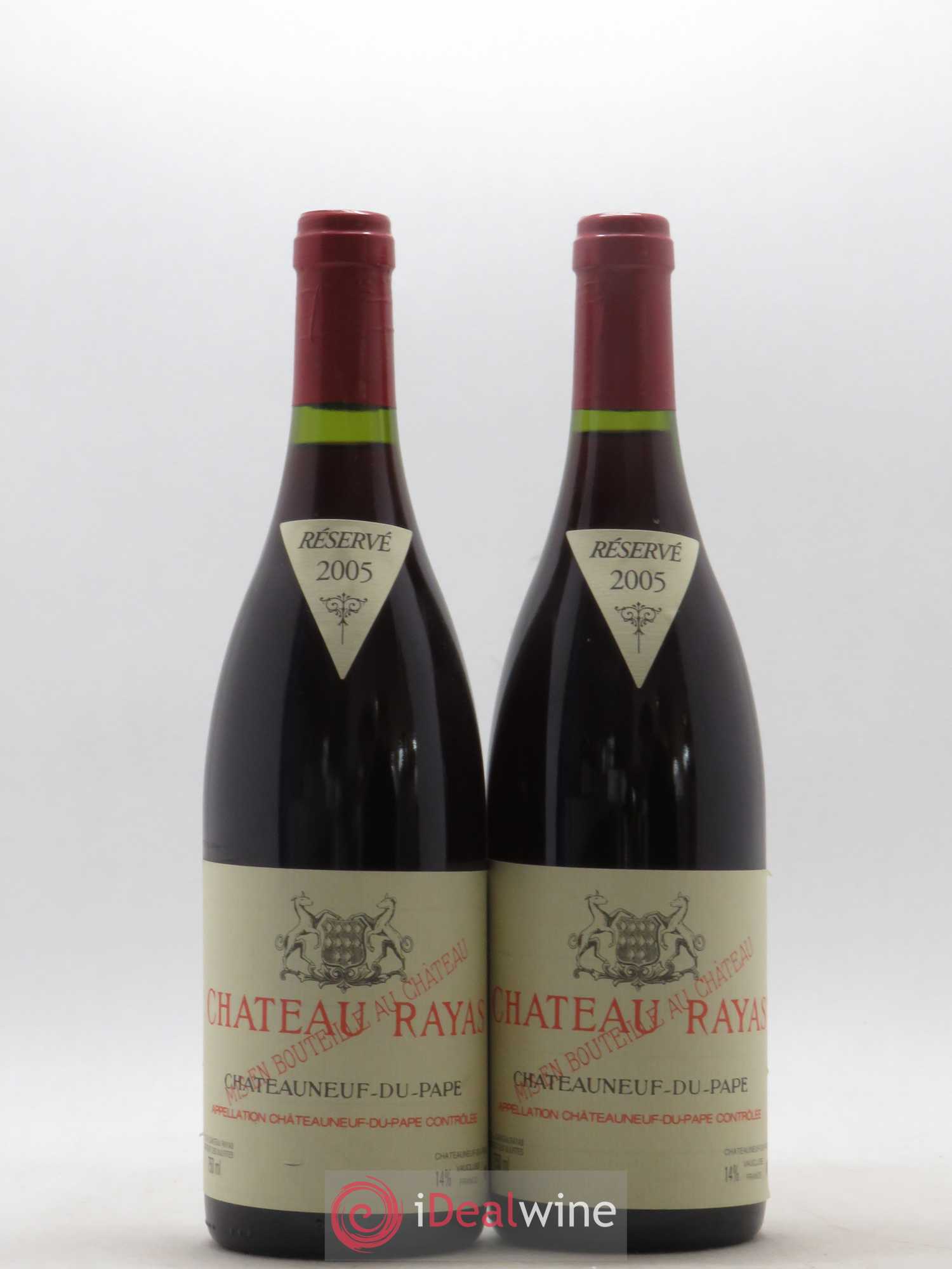 Châteauneuf-du-Pape Château Rayas Emmanuel Reynaud 2005 - Lot de 2 bouteilles - 0