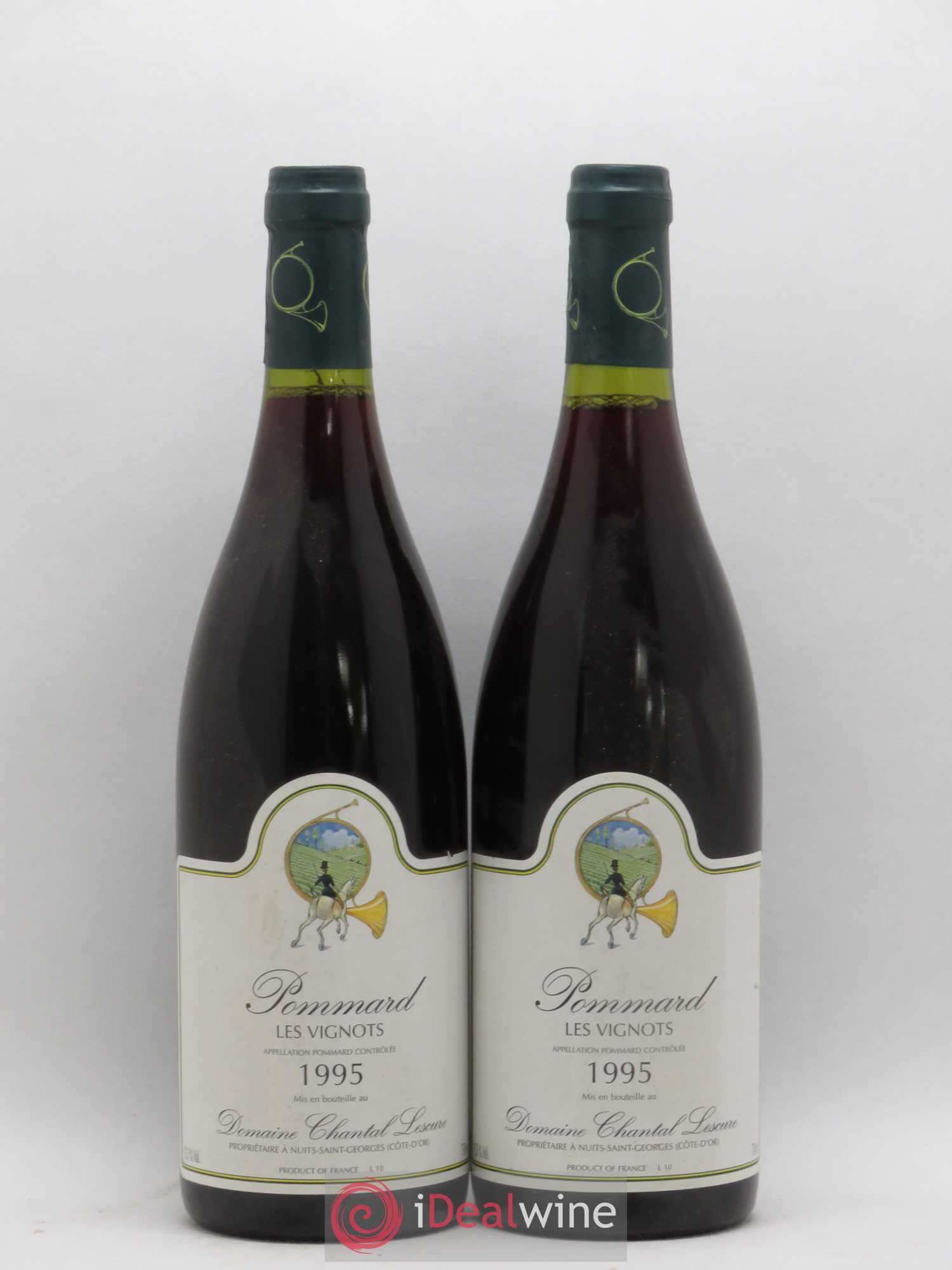 Pommard Les Vignots Chantal Lescure 1995 - Lot de 2 bouteilles - 0