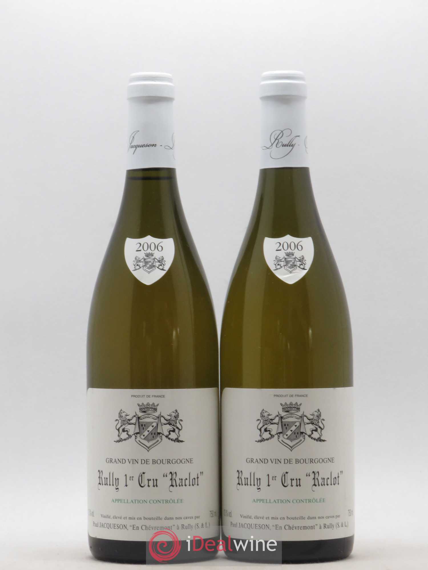 Rully 1er Cru Raclots Paul & Marie Jacqueson 2006 - Lotto di 2 bottiglie - 0