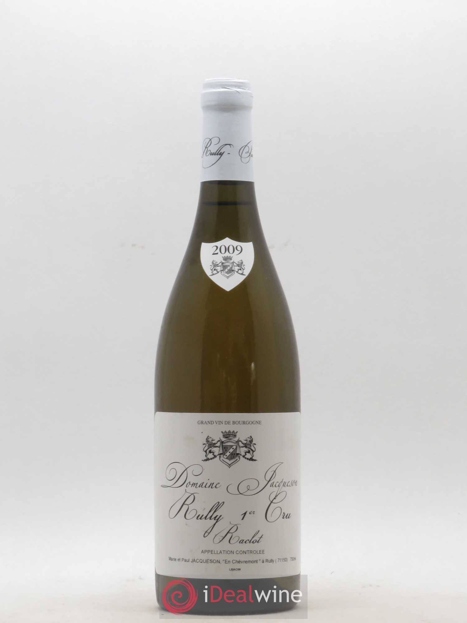 Rully 1er Cru Raclots Paul & Marie Jacqueson 2009 - Lot de 1 bouteille - 0