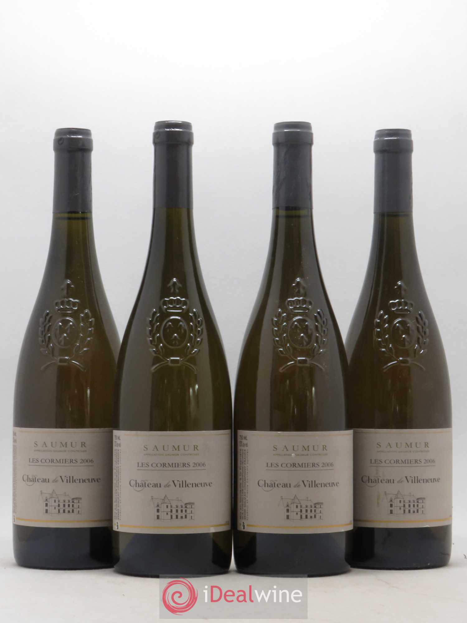 Saumur Les Cormiers Château de Villeneuve 2006 - Lot de 4 bouteilles - 0