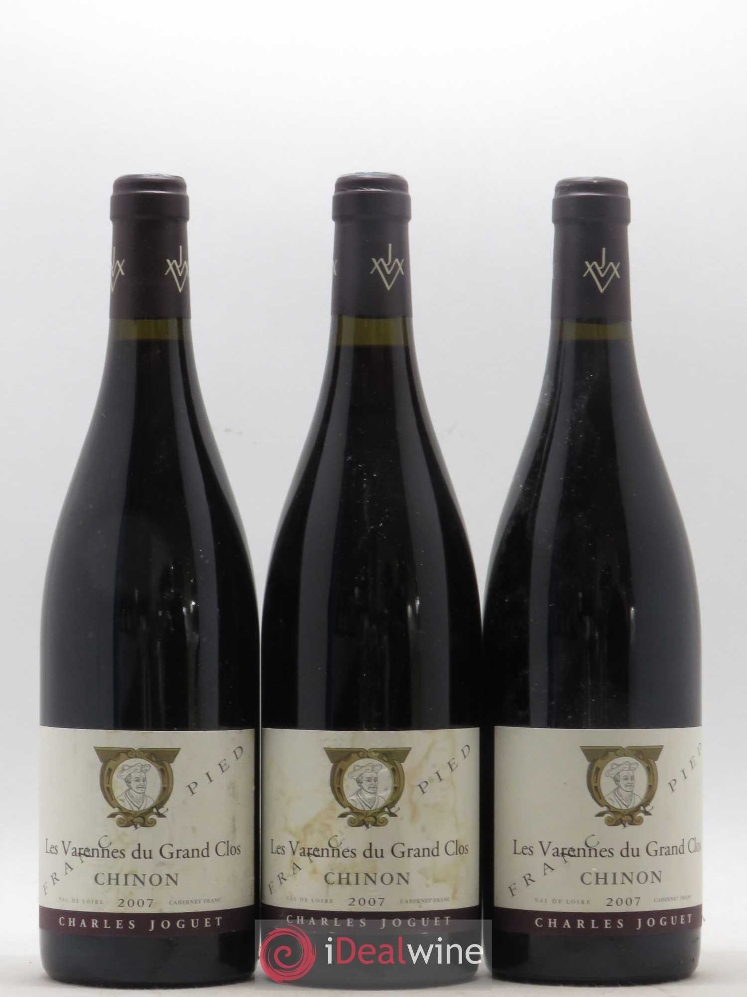 Chinon Les Varennes du Grand Clos Franc de Pied Charles Joguet (Domaine) 2007 - Lot de 3 bouteilles - 0