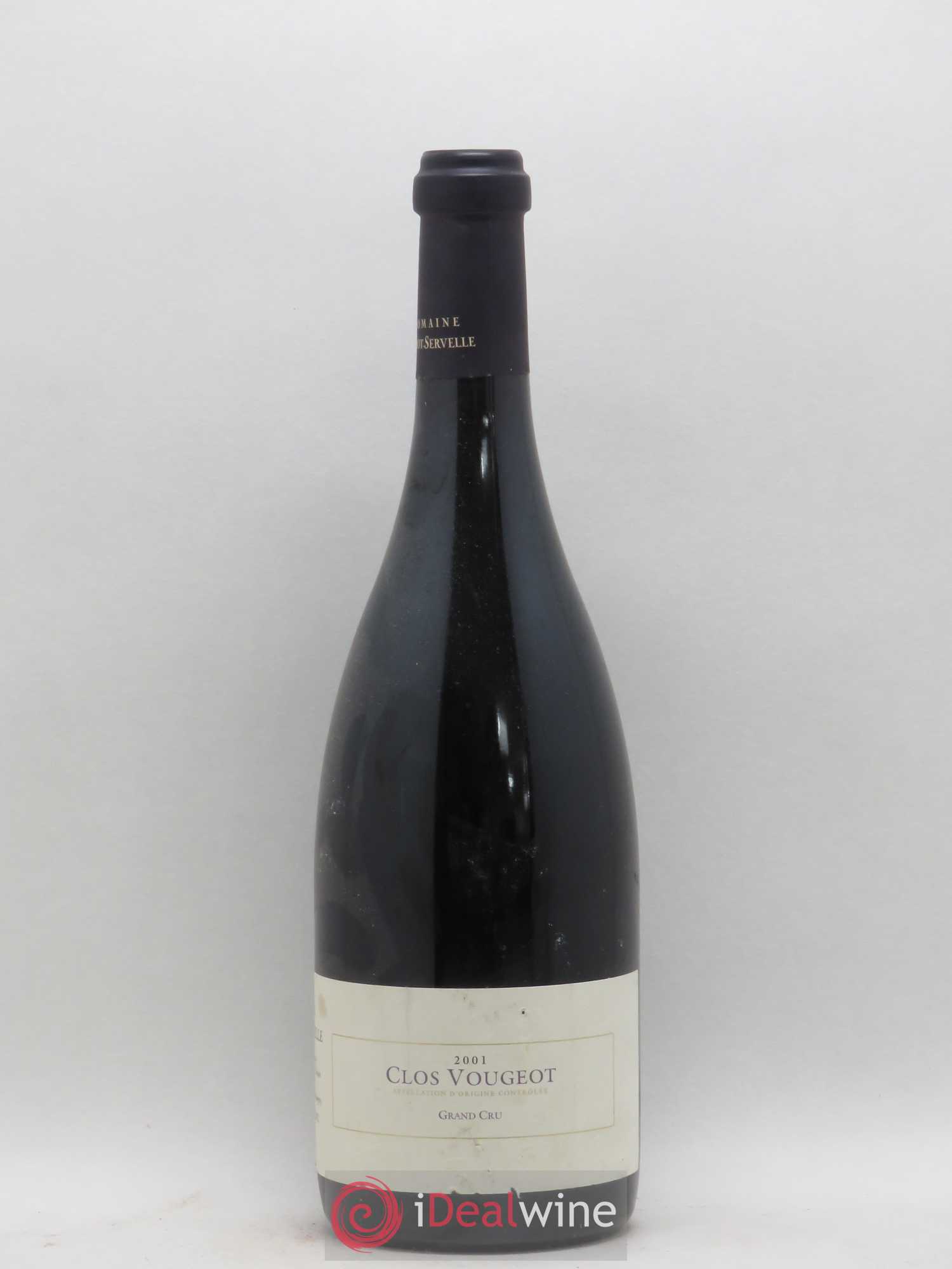 Clos de Vougeot Grand Cru Amiot-Servelle 2001 - Lot de 1 bouteille - 0