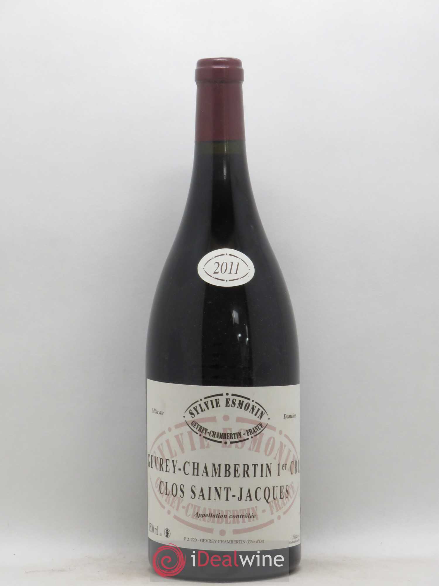 Gevrey-Chambertin 1er Cru Clos Saint Jacques Sylvie Esmonin 2011 - Lot de 1 magnum - 0