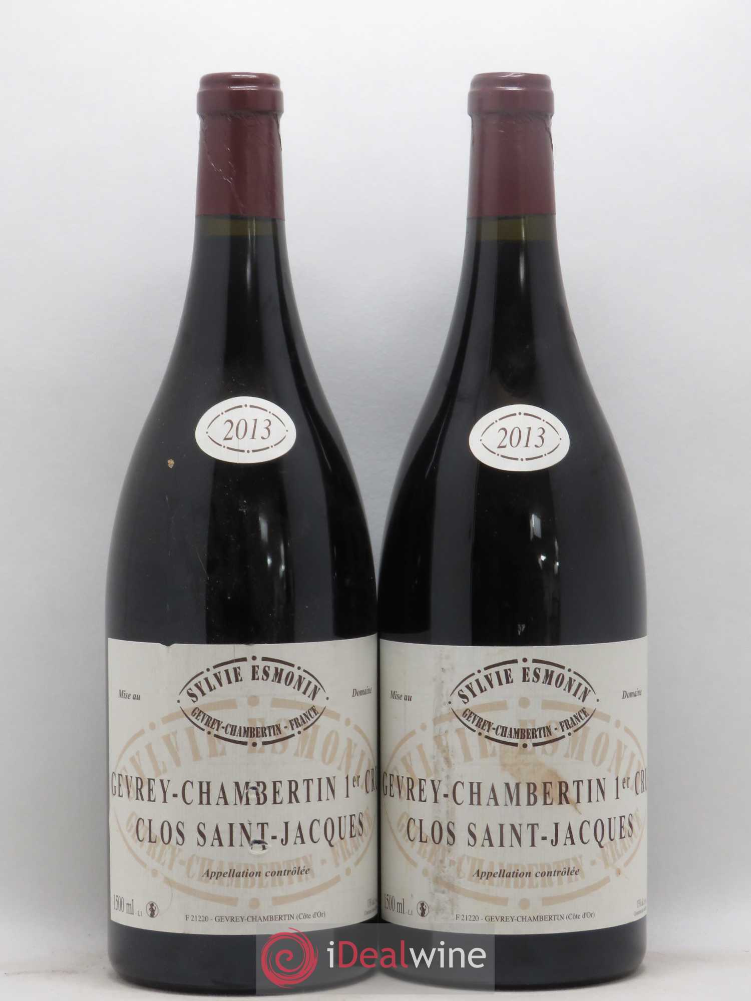Gevrey-Chambertin 1er Cru Clos Saint Jacques Sylvie Esmonin 2013 - Lot de 2 magnums - 0