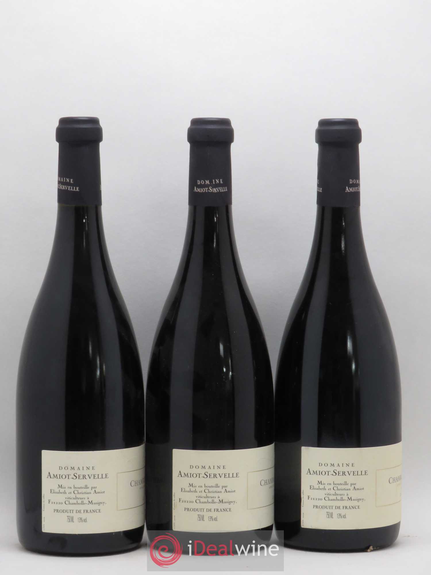 Chambolle-Musigny 1er Cru Les Amoureuses Amiot-Servelle 2005 - Lot de 3 bouteilles - 1
