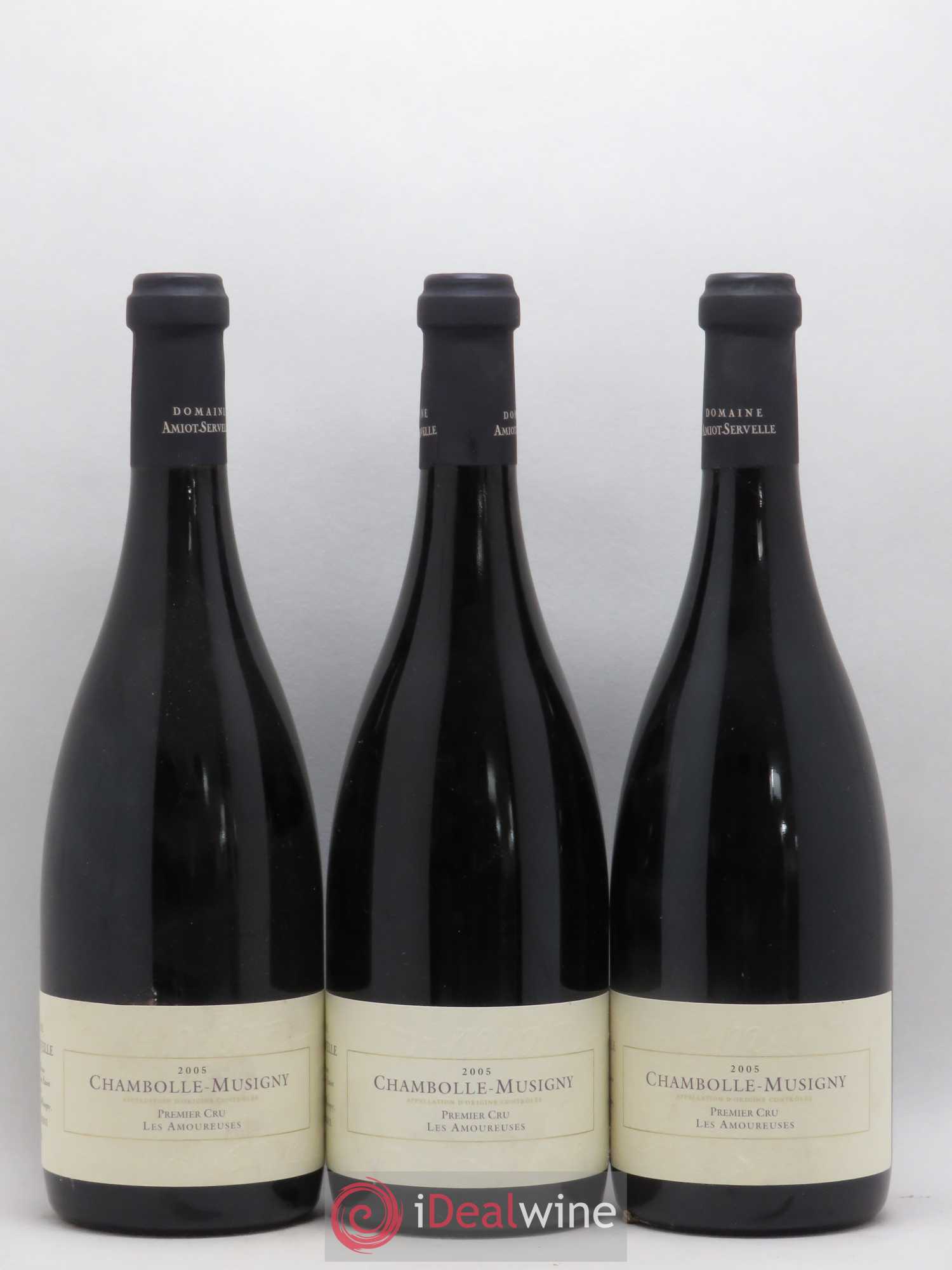 Chambolle-Musigny 1er Cru Les Amoureuses Amiot-Servelle 2005 - Lot de 3 bouteilles - 0