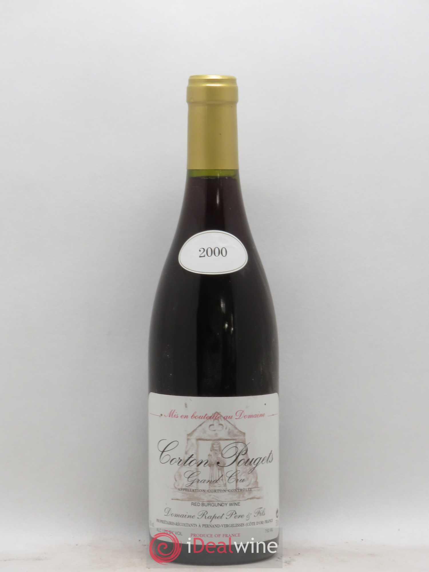 Corton Grand Cru Pougets Rapet Père & Fils 2000 - Lot de 1 bouteille - 0