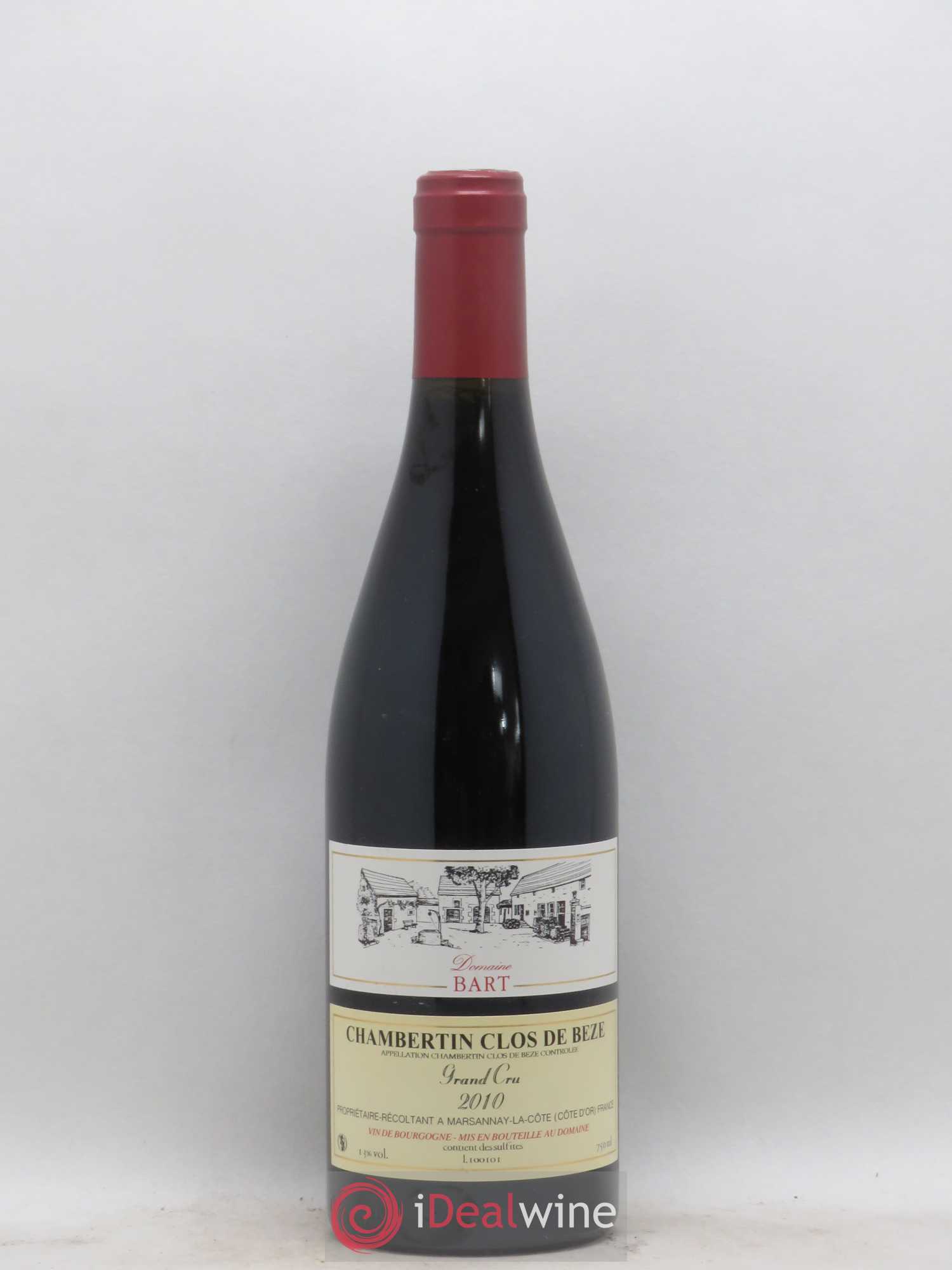 Chambertin Clos de Bèze Grand Cru Bart (Domaine) 2010 - Lot de 1 bouteille - 0