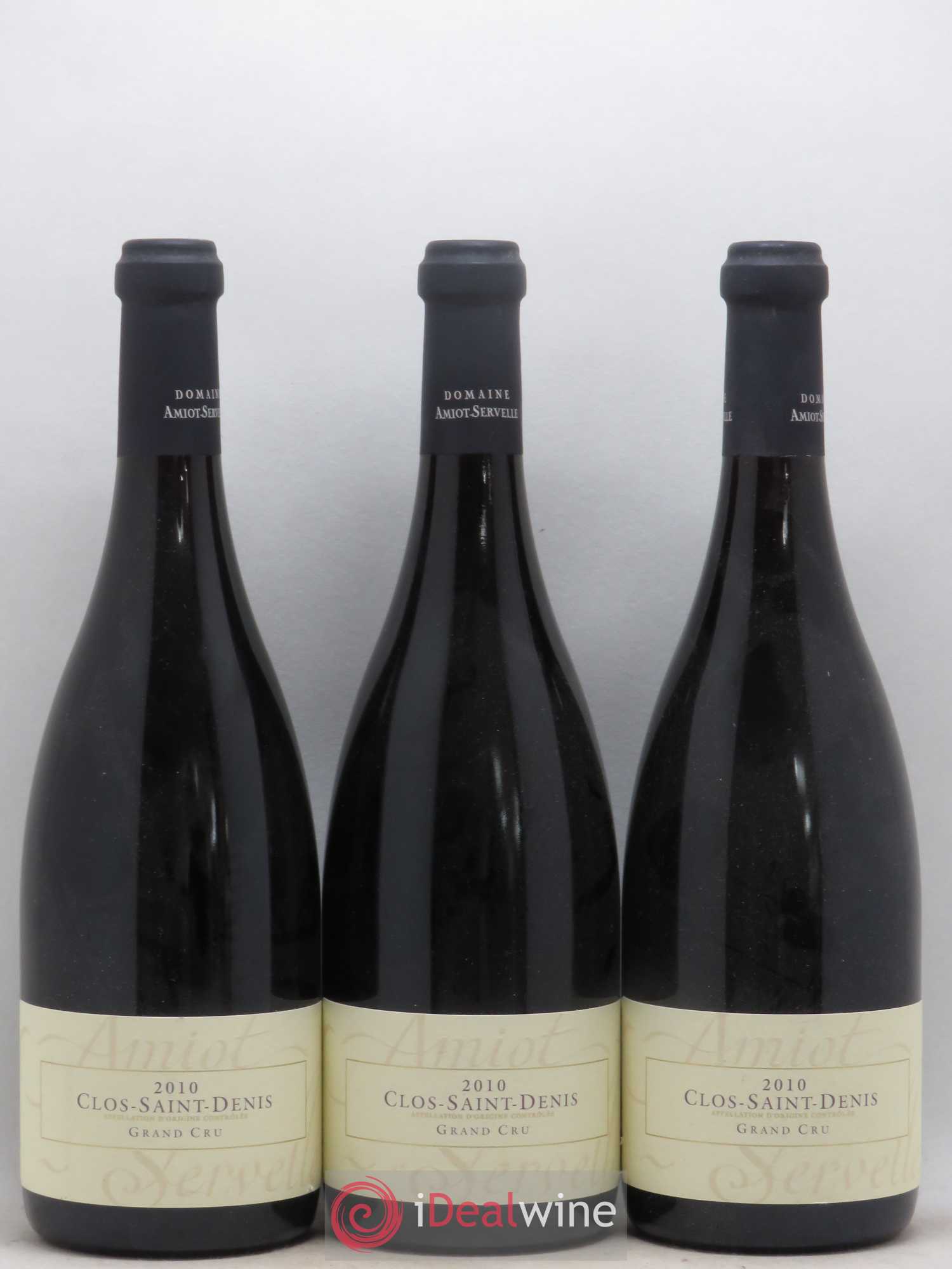 Clos Saint-Denis Grand Cru Amiot-Servelle 2010 - Lot de 3 bouteilles - 0
