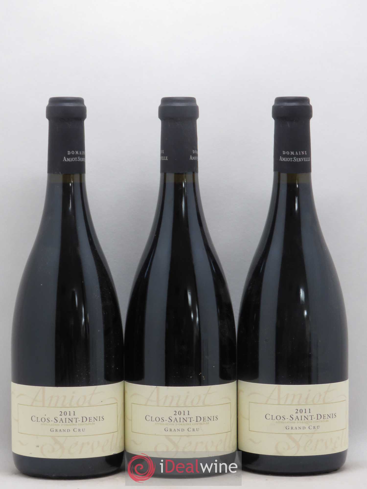 Clos Saint-Denis Grand Cru Amiot-Servelle 2011 - Lot de 3 bouteilles - 0