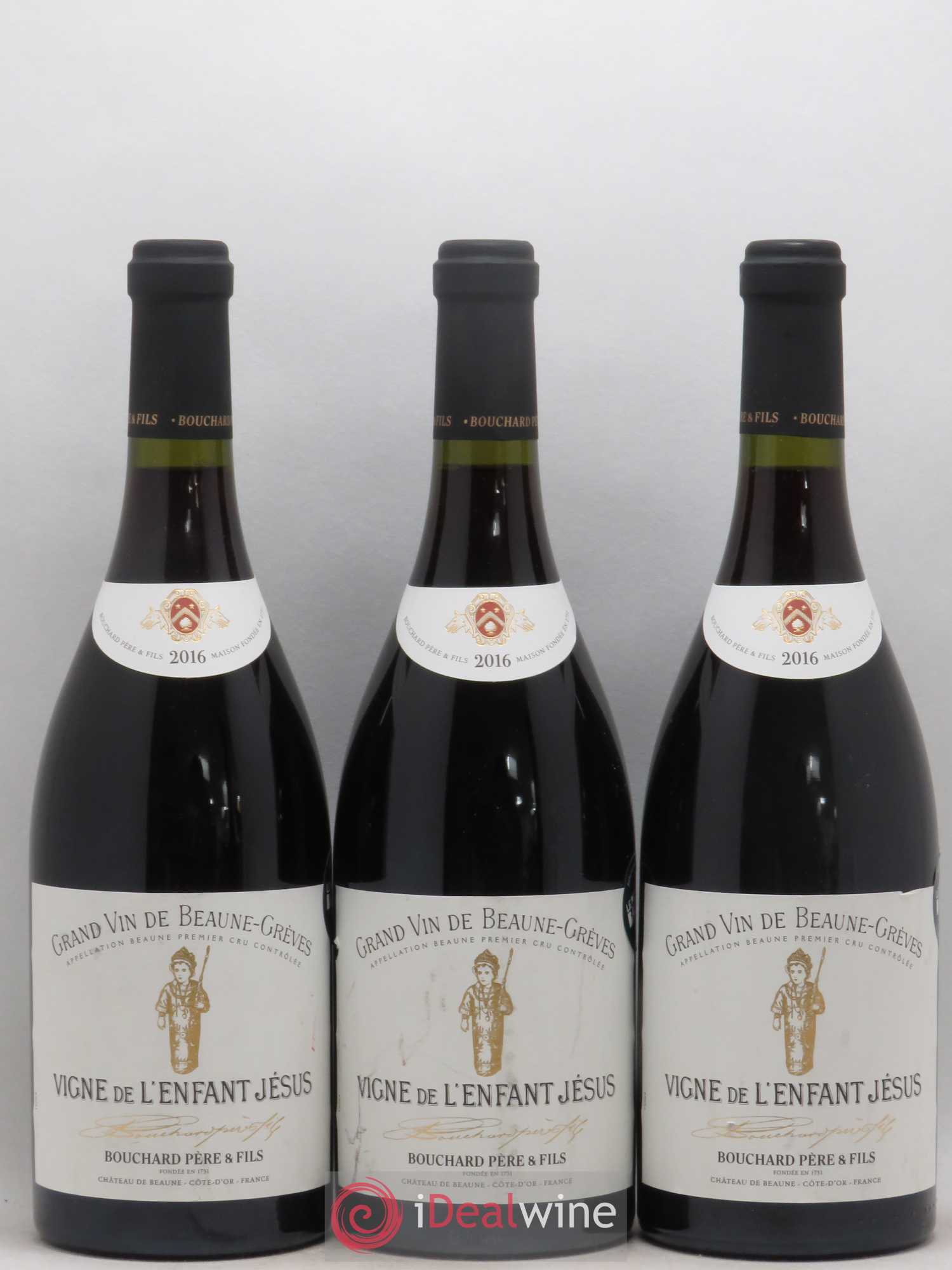 Beaune 1er Cru Grèves - Vigne de l'Enfant Jésus Bouchard Père & Fils 2016 - Lot de 3 bouteilles - 0