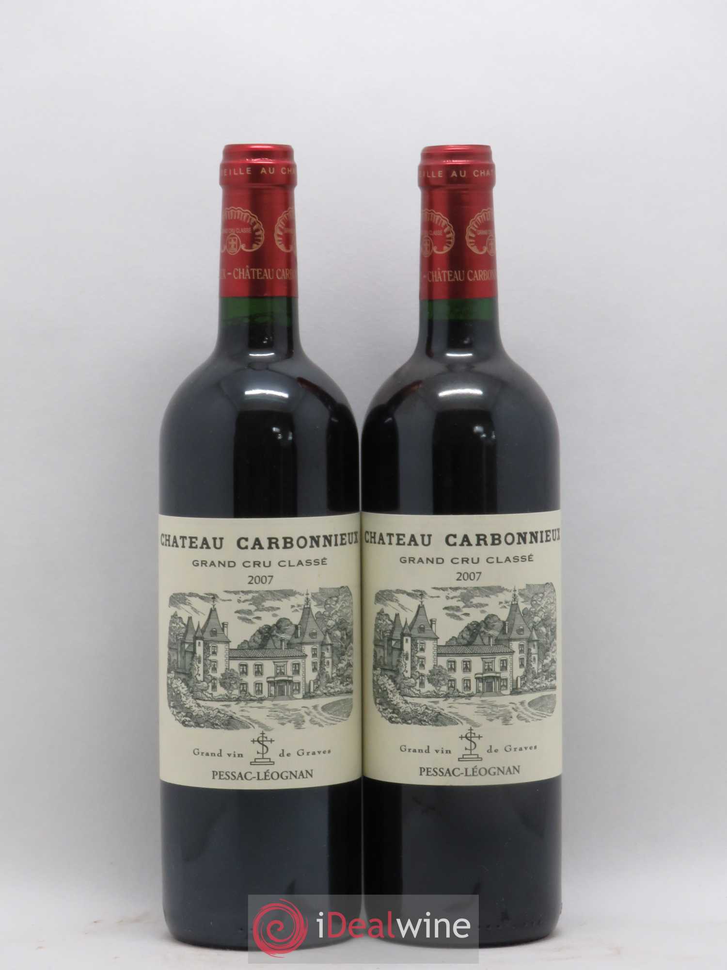 Château Carbonnieux Cru Classé de Graves 2007 - Lot de 2 bouteilles - 0