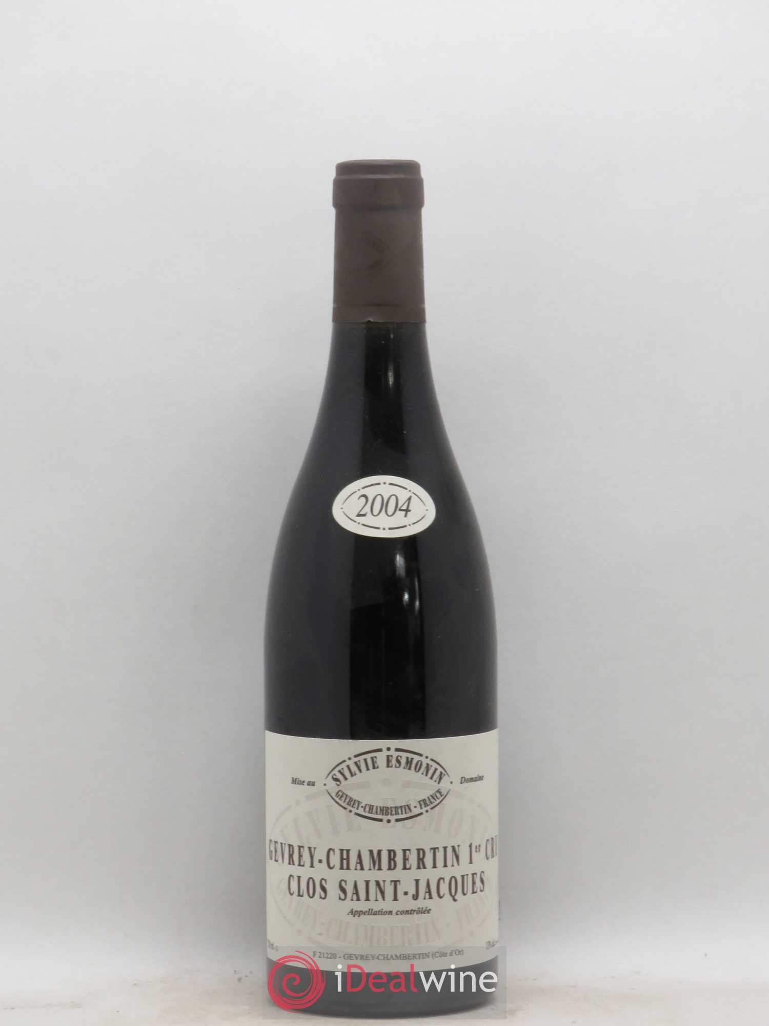 Gevrey-Chambertin 1er Cru Clos Saint Jacques Sylvie Esmonin 2004 - Lot de 1 bouteille - 0