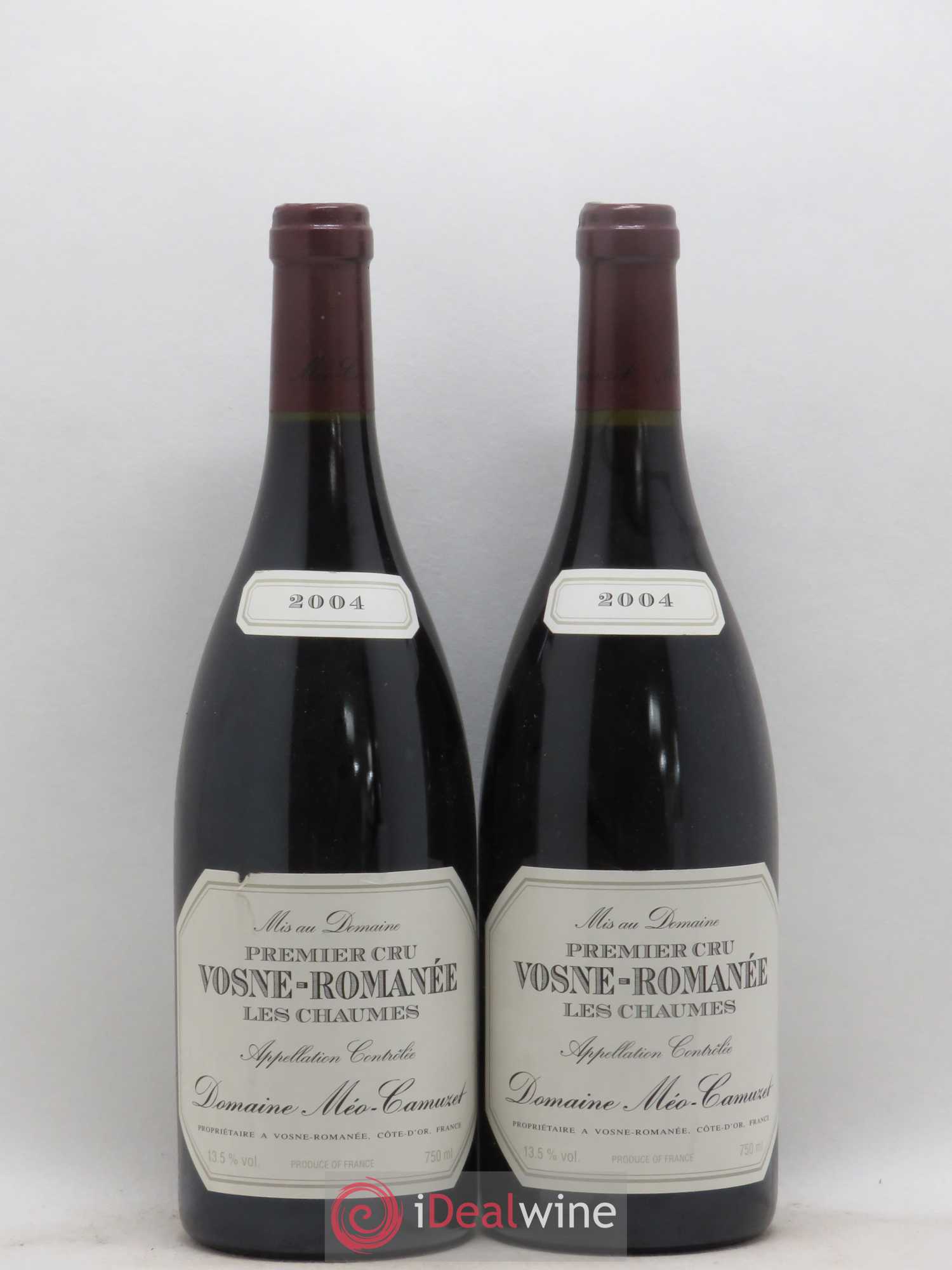Vosne-Romanée 1er Cru Les Chaumes Méo-Camuzet (Domaine) 2004 - Lot de 2 bouteilles - 0