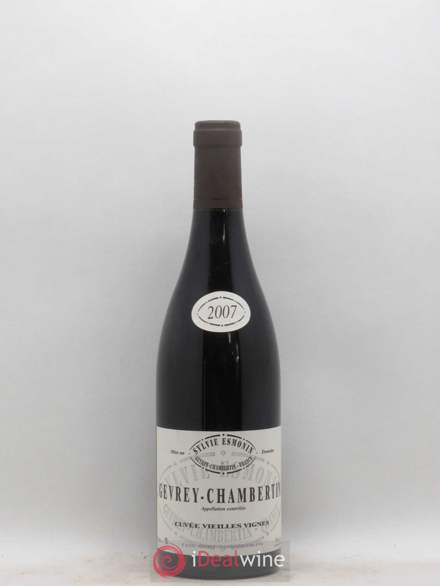 Gevrey-Chambertin Vieilles Vignes Sylvie Esmonin 2007 - Lot de 1 bouteille - 0