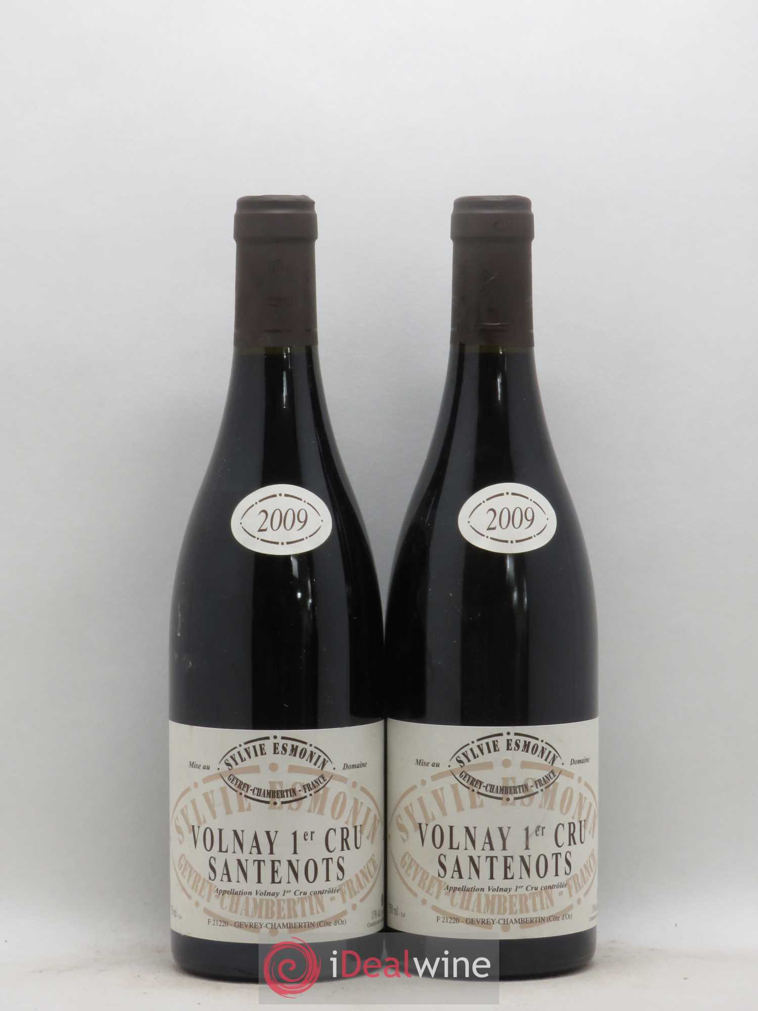 Volnay 1er Cru Santenots Sylvie Esmonin 2009 - Lot de 2 bouteilles - 0