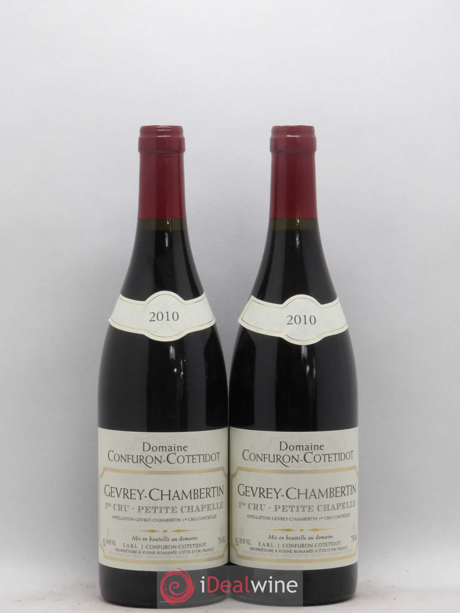 Gevrey-Chambertin 1er Cru Petite Chapelle Confuron-Cotetidot 2010 - Lot de 2 bouteilles - 0