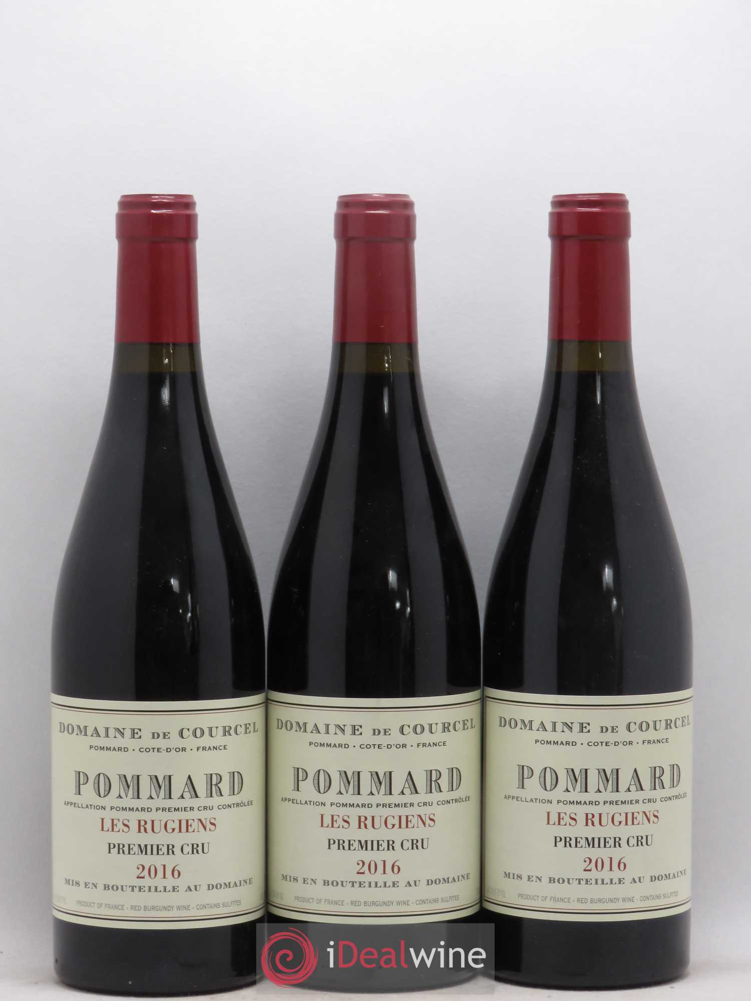Pommard 1er Cru Les Rugiens de Courcel (Domaine) 2016 - Lot de 3 bouteilles - 0