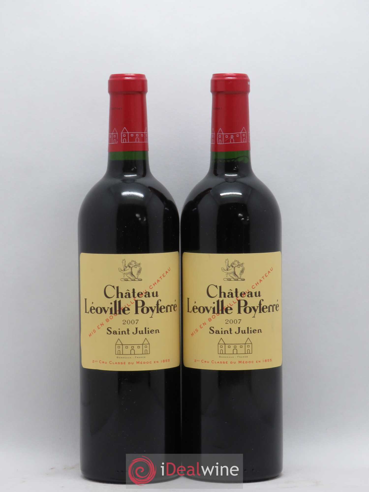 Château Léoville Poyferré 2ème Grand Cru Classé 2007 - Lot de 2 bouteilles - 0