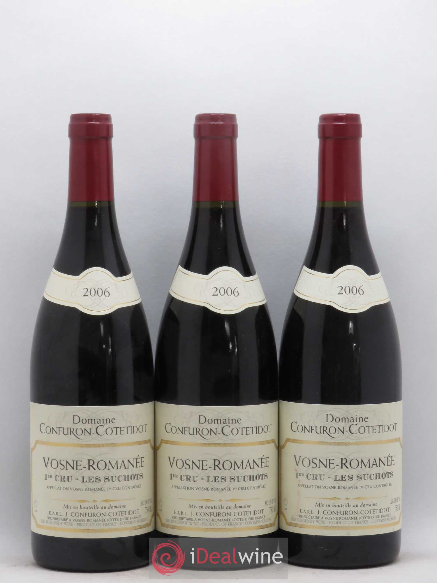 Vosne-Romanée 1er Cru Les Suchots Confuron-Cotetidot 2006 - Lot de 3 bouteilles - 0