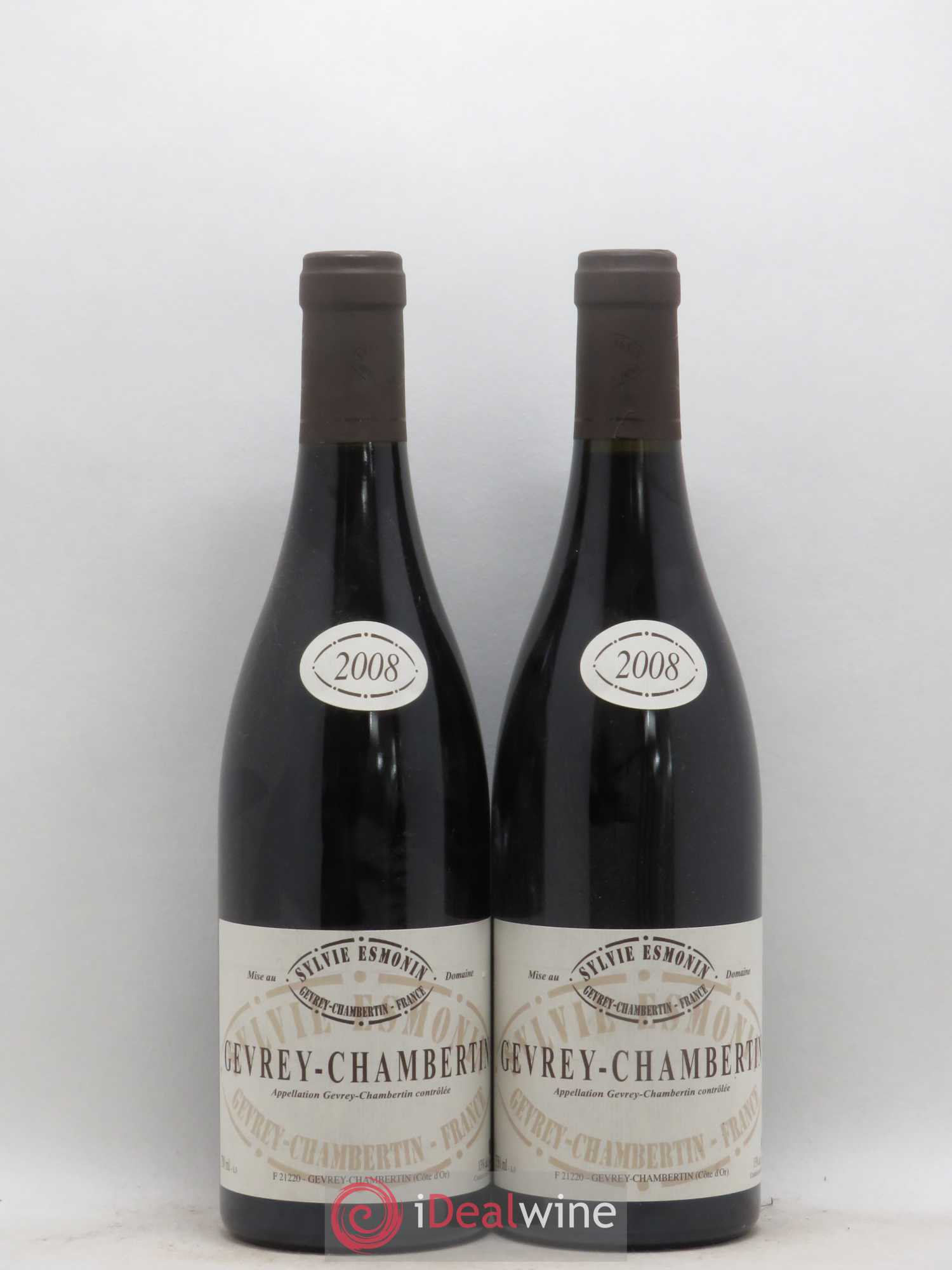 Gevrey-Chambertin Sylvie Esmonin 2008 - Lot de 2 bouteilles - 0