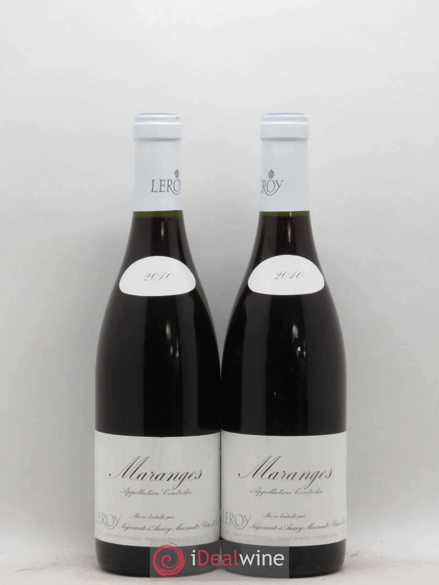 Maranges Leroy SA 2010 - Lot de 2 bouteilles - 0