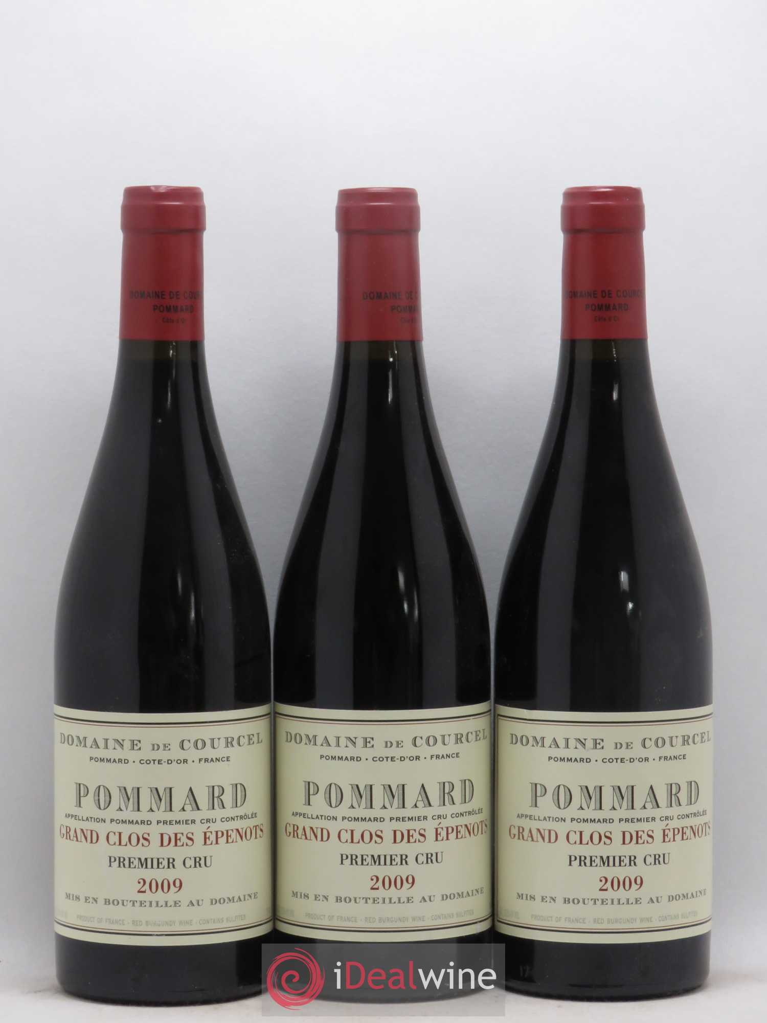 Pommard 1er Cru Grand Clos des Epenots de Courcel (Domaine) 2009 - Lot de 3 bouteilles - 0