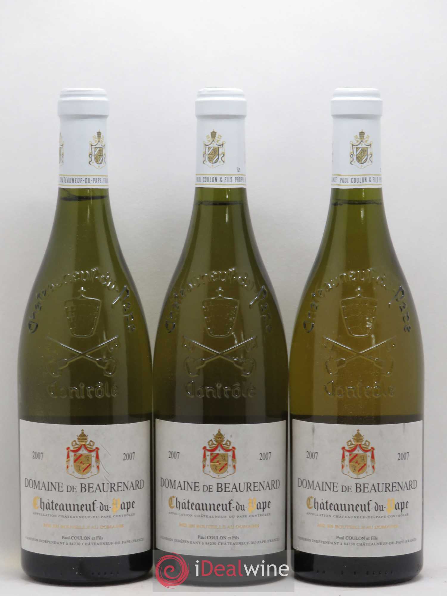 Châteauneuf-du-Pape Beaurenard (Domaine de) 2007 - Lot de 3 bouteilles - 0