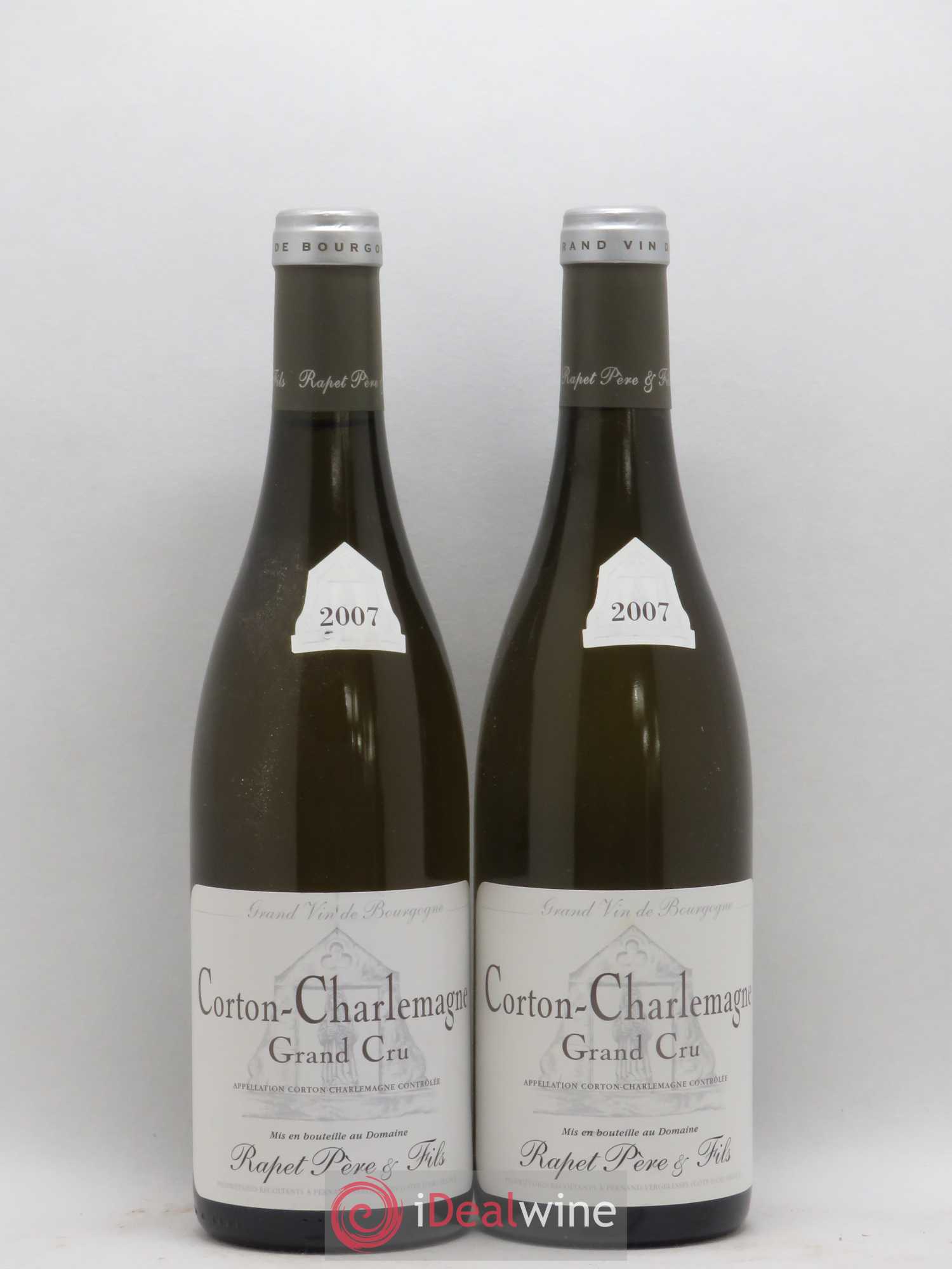 Corton-Charlemagne Grand Cru Rapet Père & Fils 2007 - Lot de 2 bouteilles - 0