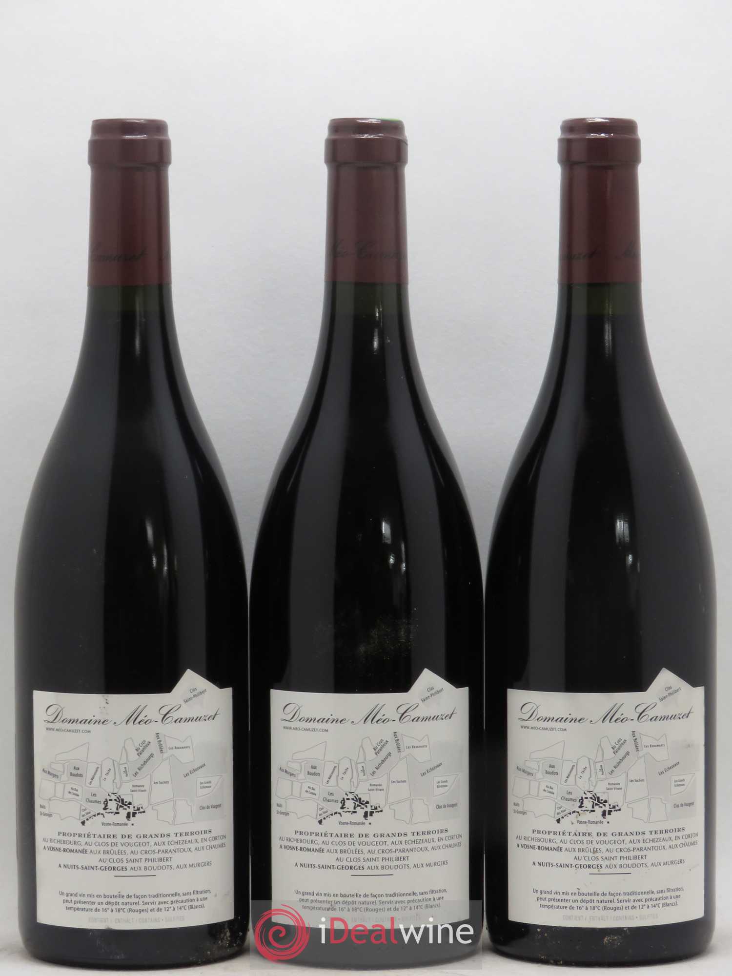 Vosne-Romanée 1er Cru Les Chaumes Méo-Camuzet (Domaine) 2009 - Lot de 3 bouteilles - 1