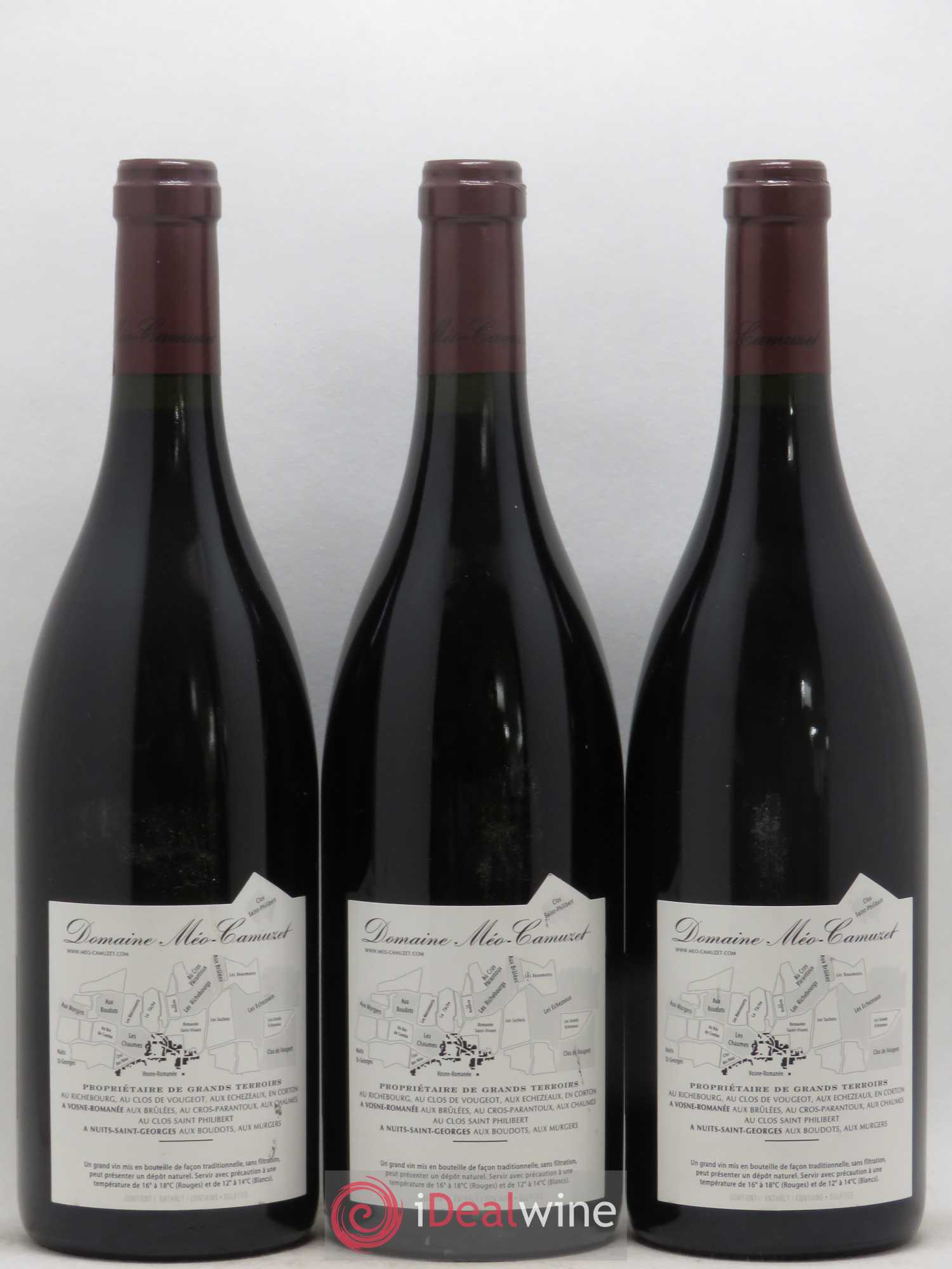 Vosne-Romanée 1er Cru Les Chaumes Méo-Camuzet (Domaine) 2009 - Lot de 3 bouteilles - 1