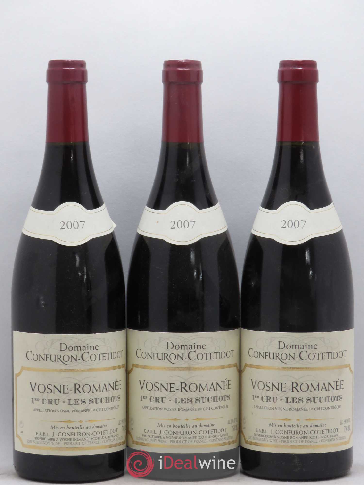 Vosne-Romanée 1er Cru Les Suchots Confuron-Cotetidot 2007 - Lot de 3 bouteilles - 0