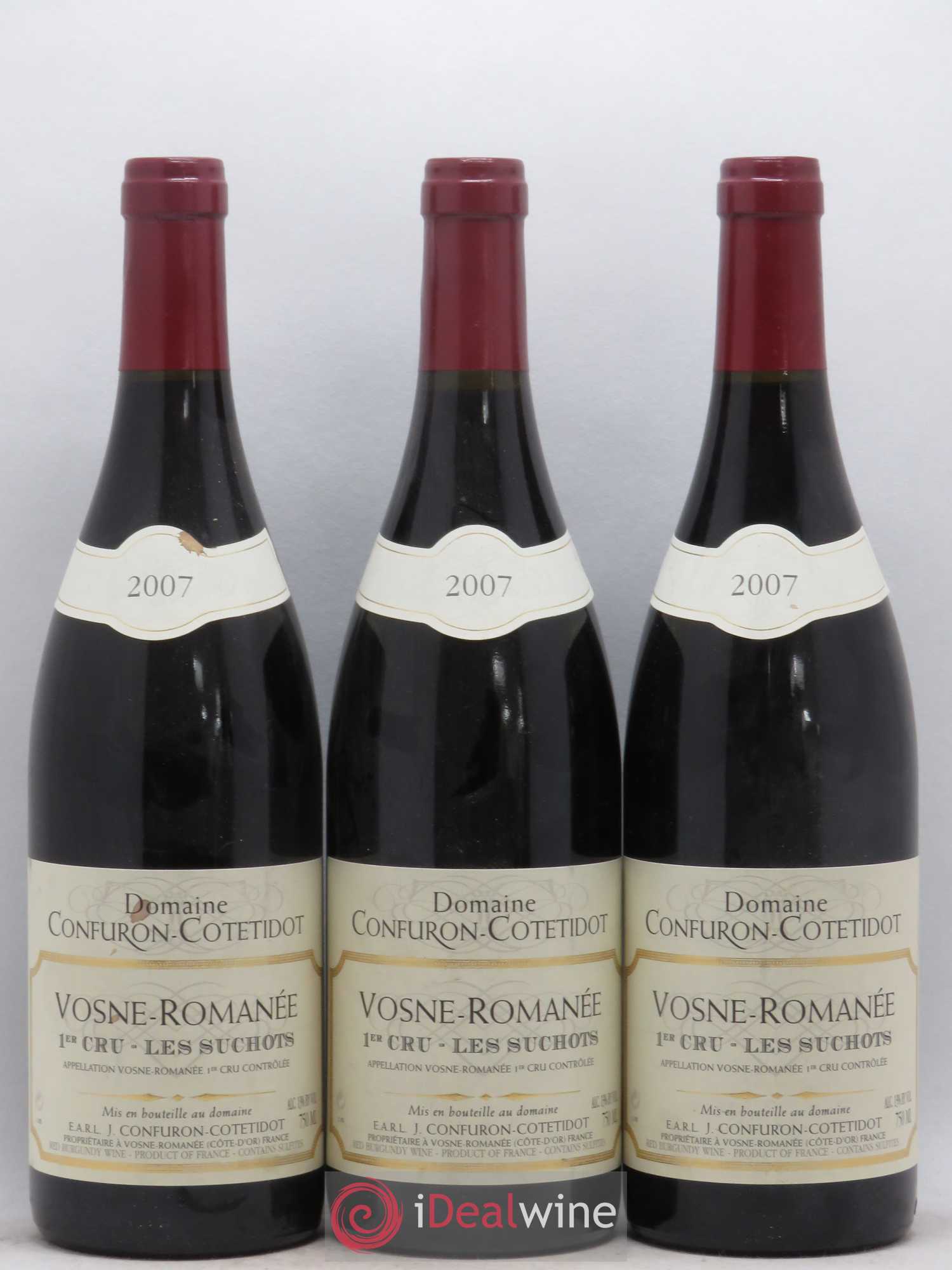 Vosne-Romanée 1er Cru Les Suchots Confuron-Cotetidot 2007 - Lot de 3 bouteilles - 0