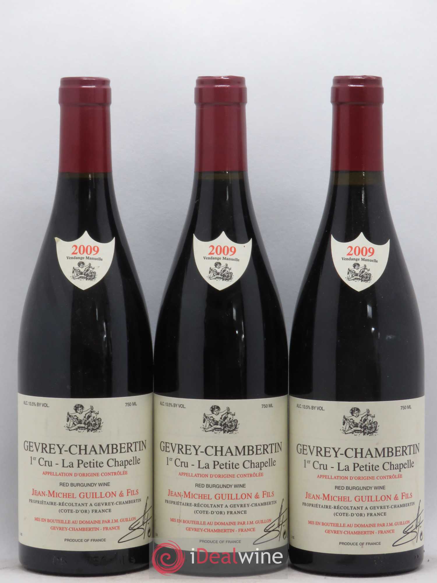 Gevrey-Chambertin 1er Cru La Petite Chapelle Domaine Jean Michel Guillon 2009 - Posten von 3 Flaschen - 0