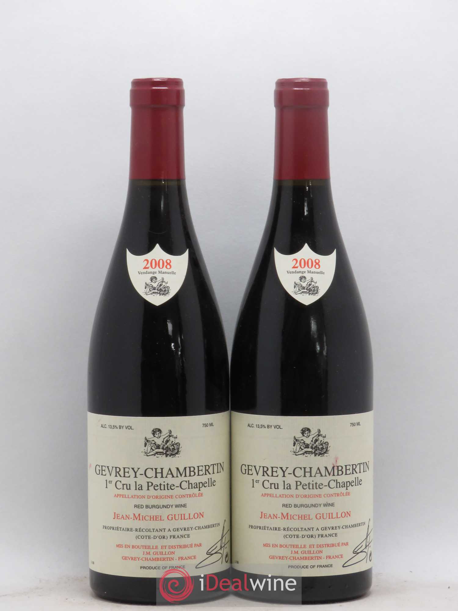 Gevrey-Chambertin 1er Cru La Petite Chapelle Domaine Jean Michel Guillon 2008 - Posten von 2 Flaschen - 0