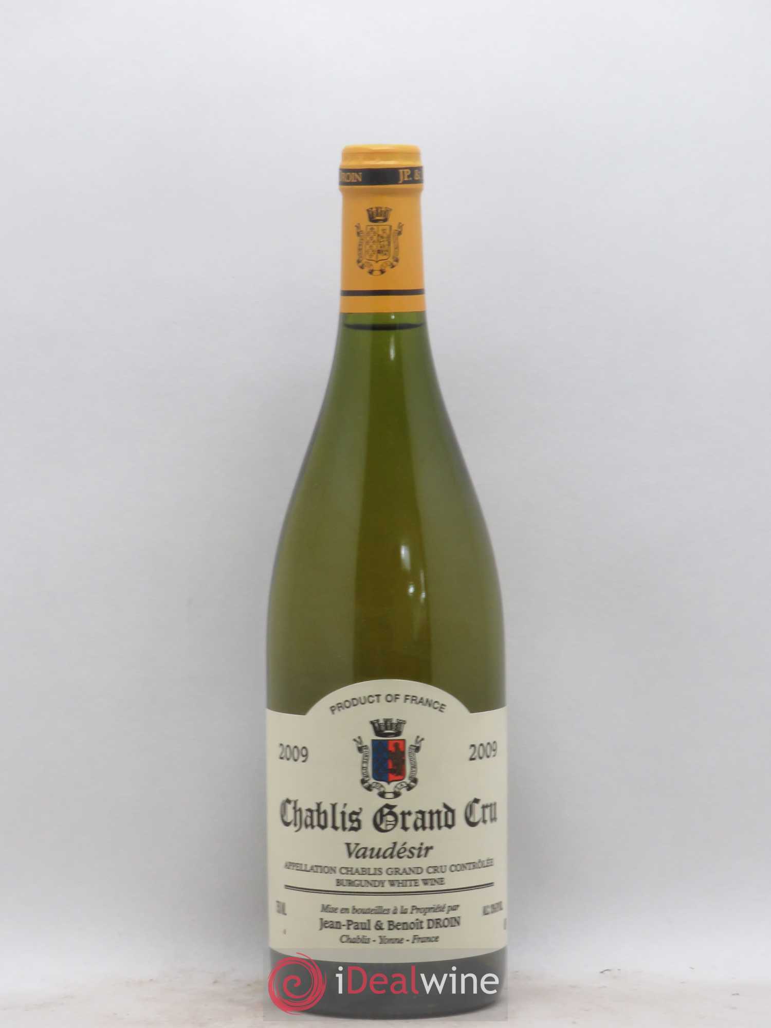 Chablis Grand Cru Vaudésir Jean-Paul & Benoît Droin (Domaine) 2009 - Lot de 1 bouteille - 0