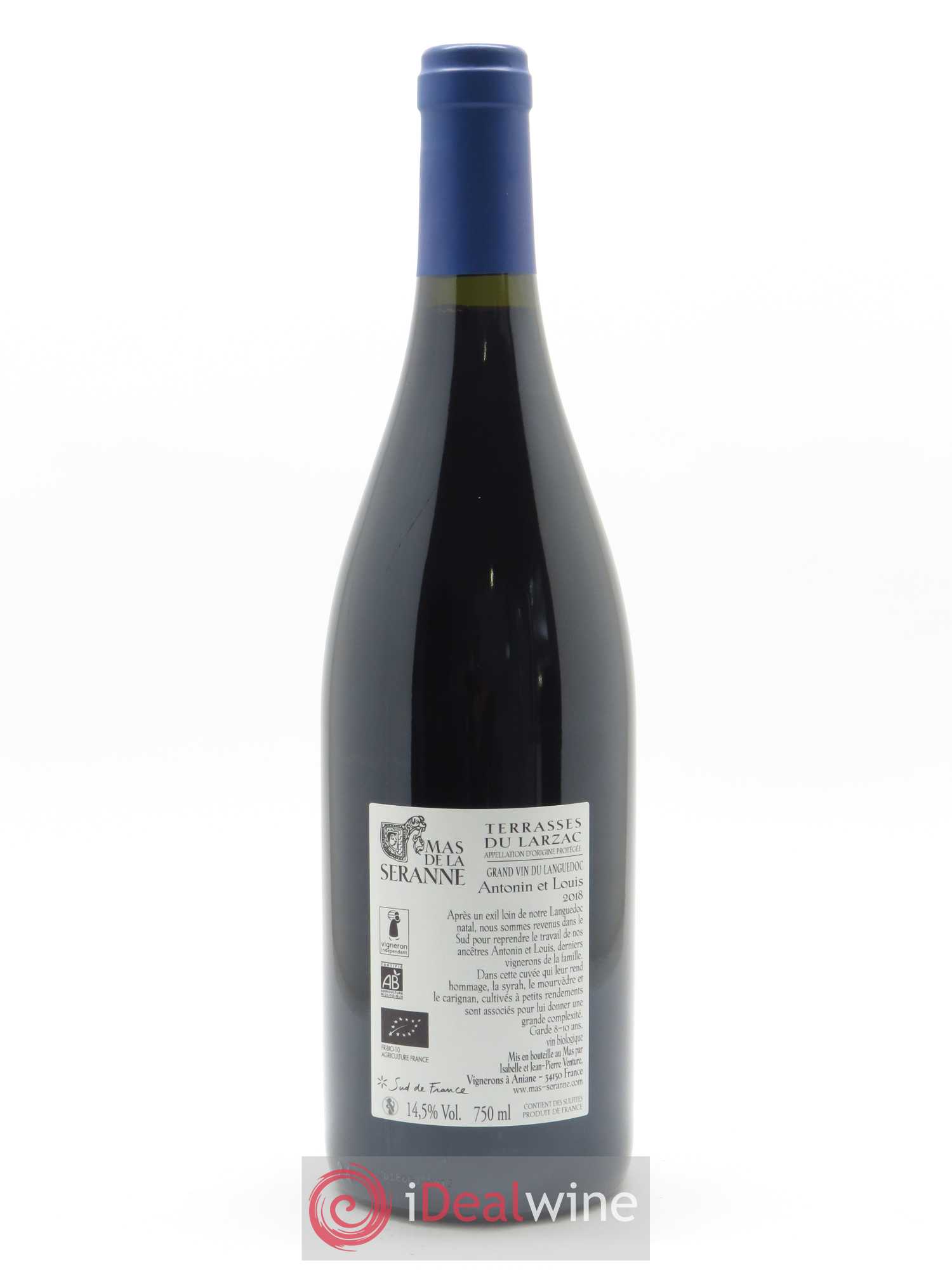 Terrasses du Larzac Antonin et Louis Mas de la Seranne 2018 - Lot de 1 bouteille - 1