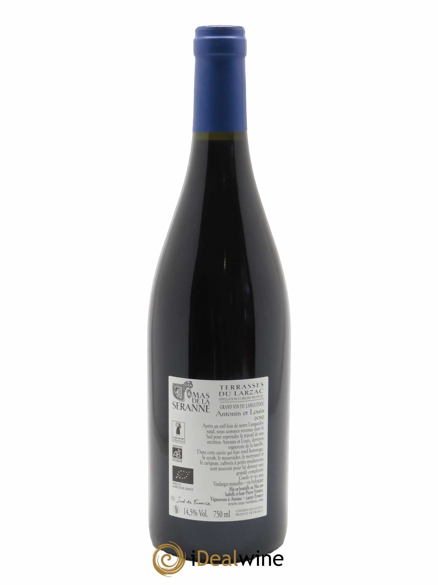 Terrasses du Larzac Antonin et Louis Mas de la Seranne 2019 - Lot de 1 bouteille - 1