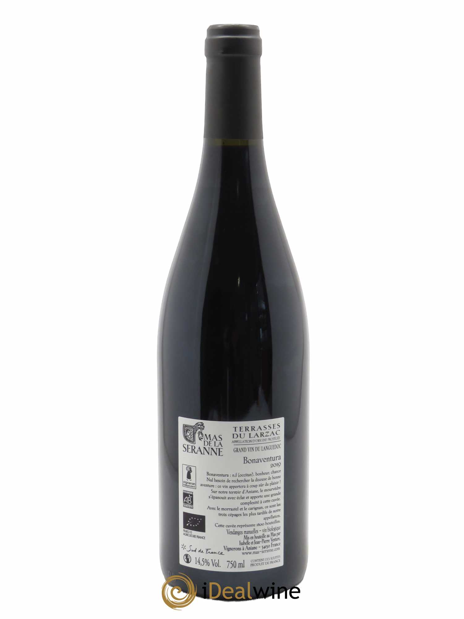 Terrasses du Larzac Bonaventura Mas de la Seranne 2019 - Lot de 1 bouteille - 1