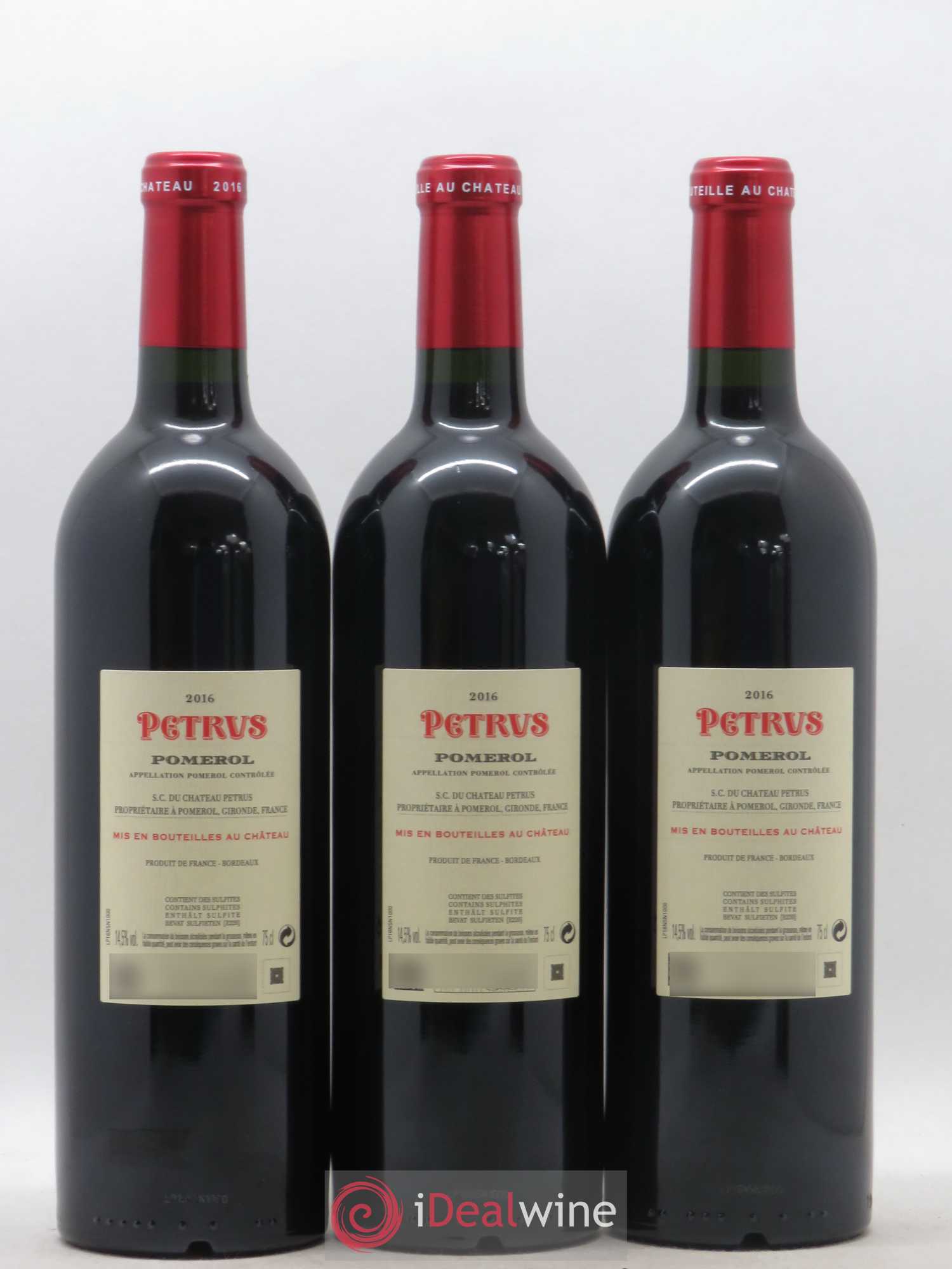 Petrus 2016 - Lot de 3 bouteilles - 1