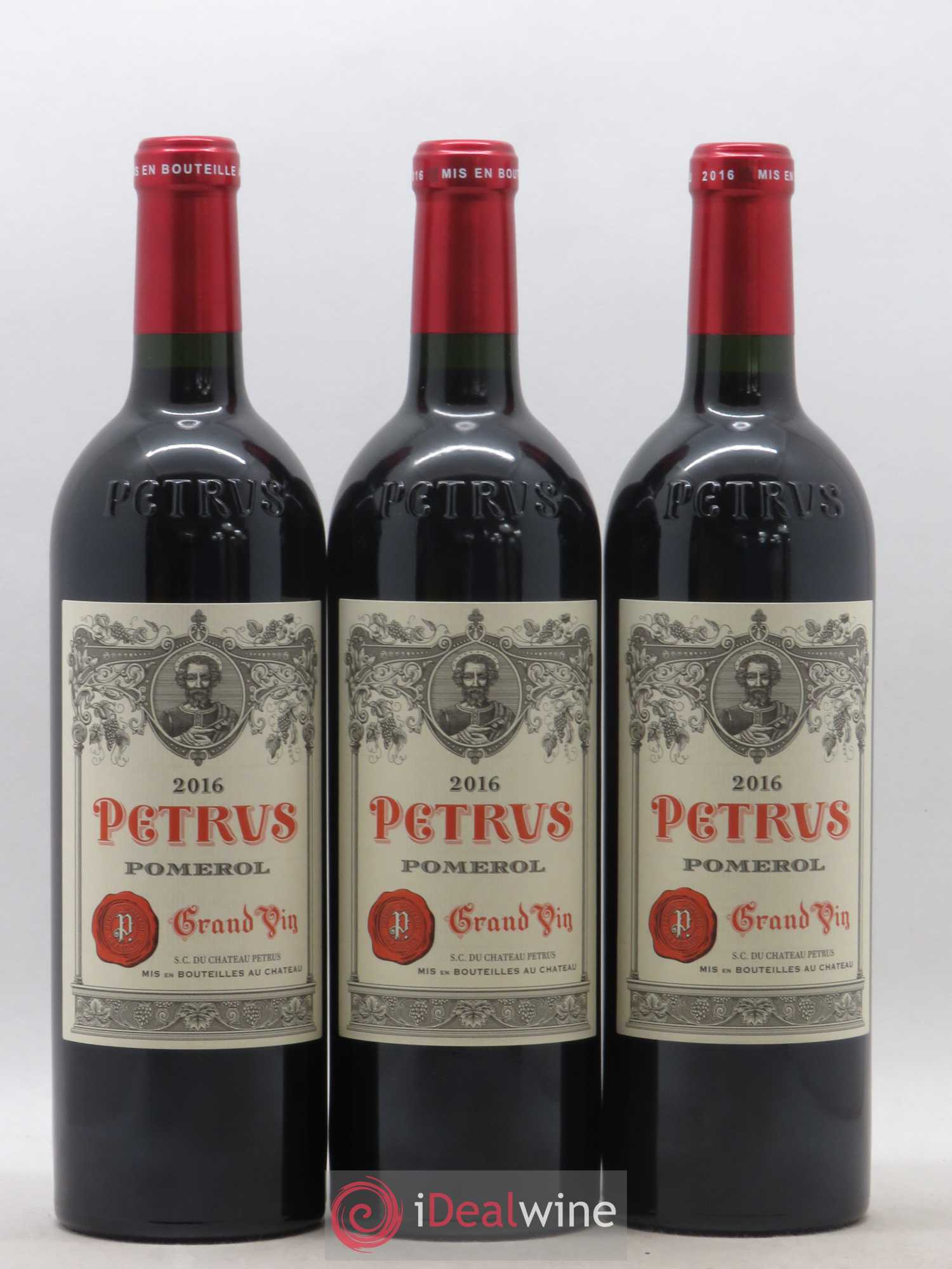 Petrus 2016 - Lot de 3 bouteilles - 0