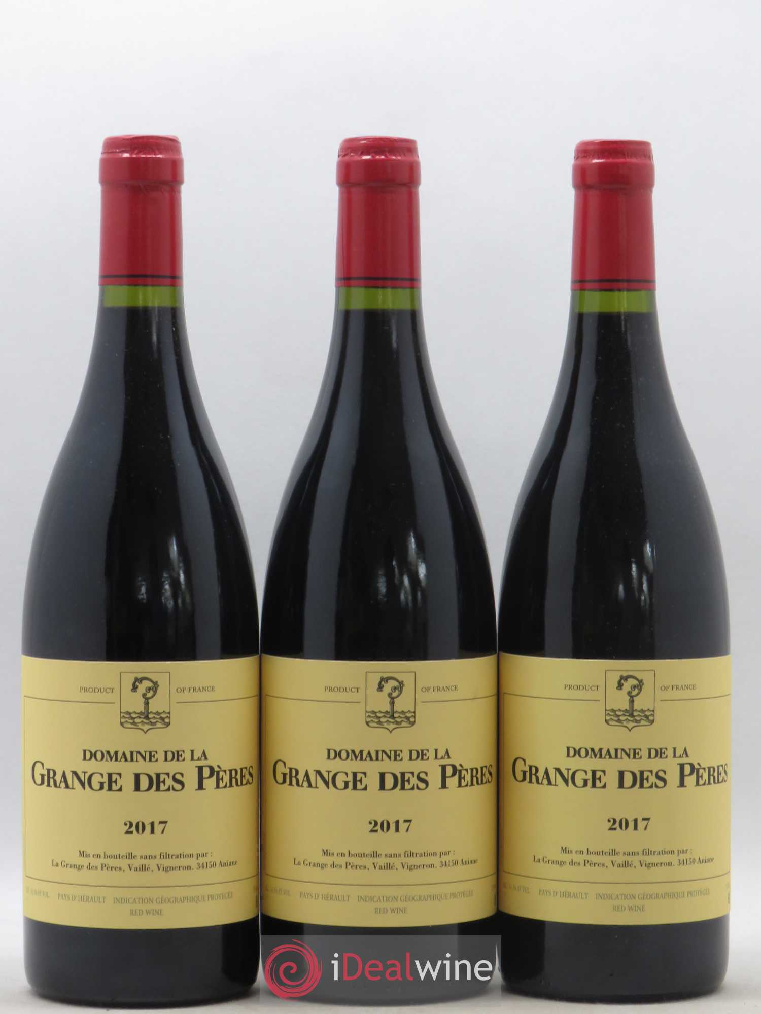 Pays d'Hérault Grange des Pères Laurent Vaillé 2017 - Lot de 3 bouteilles - 0