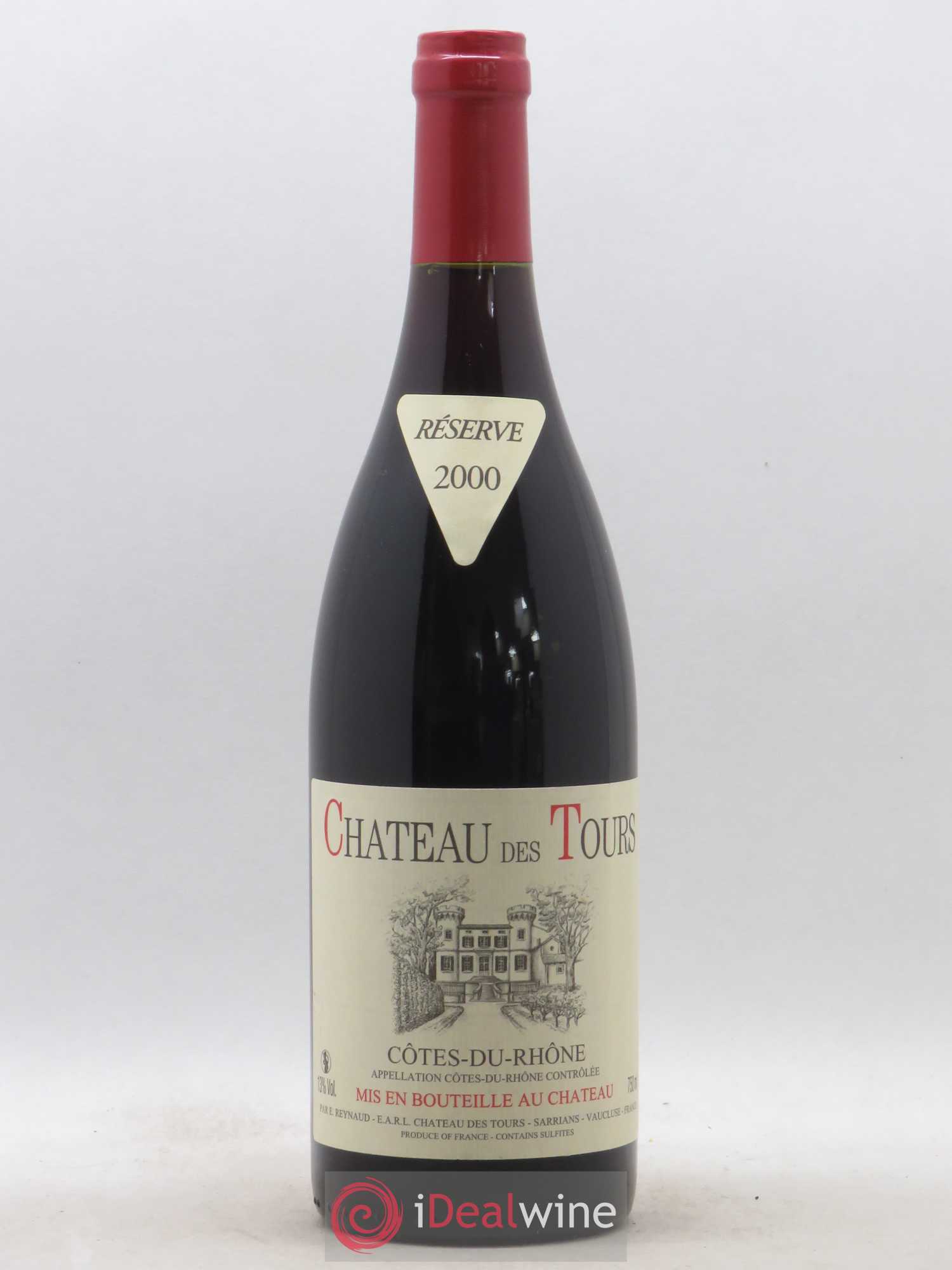 Côtes-du-Rhône Château des Tours Emmanuel Reynaud 2000 - Lot de 1 bouteille - 0