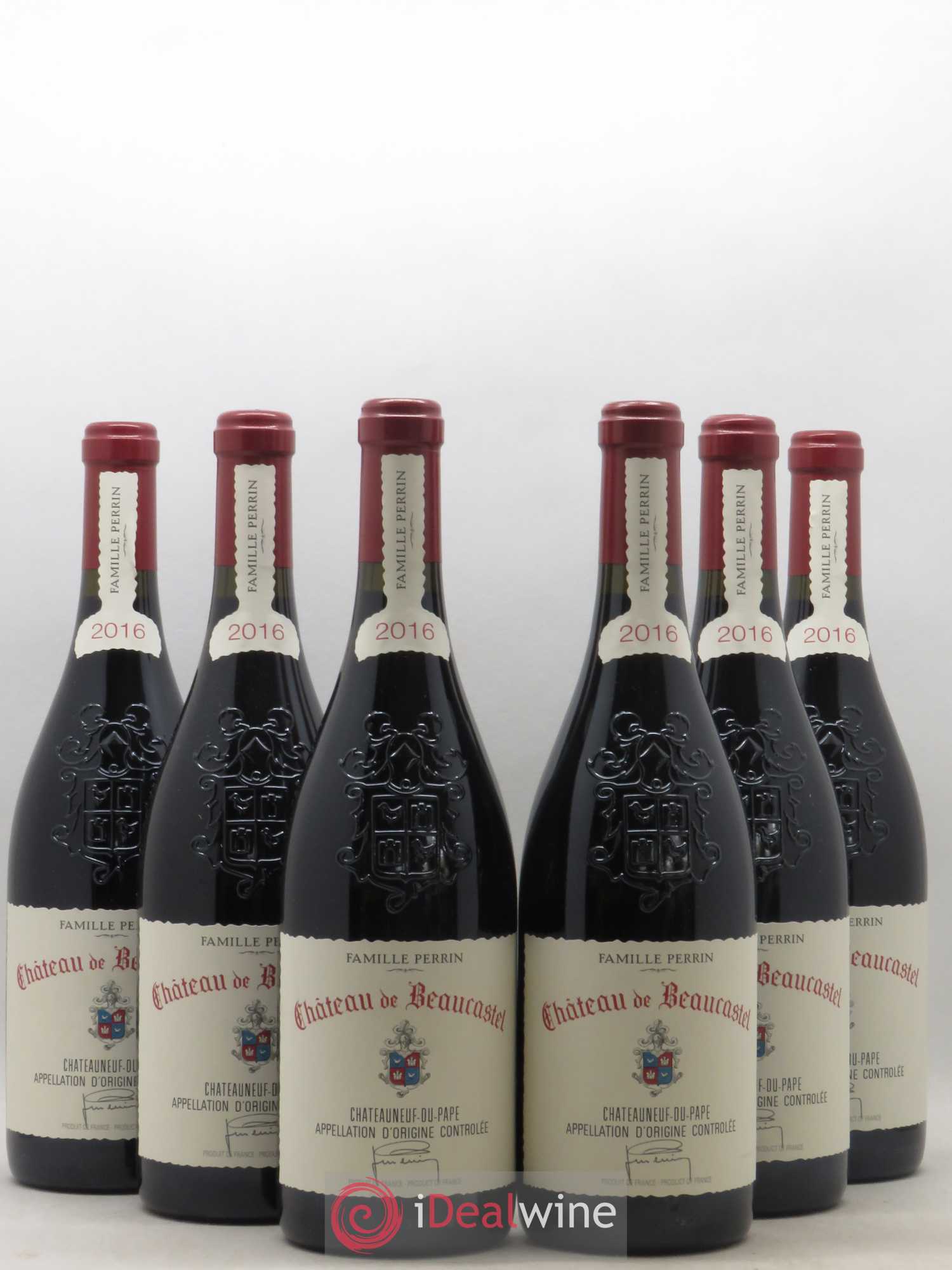 Châteauneuf-du-Pape Château de Beaucastel Famille Perrin 2016 - Lot de 6 bouteilles - 0