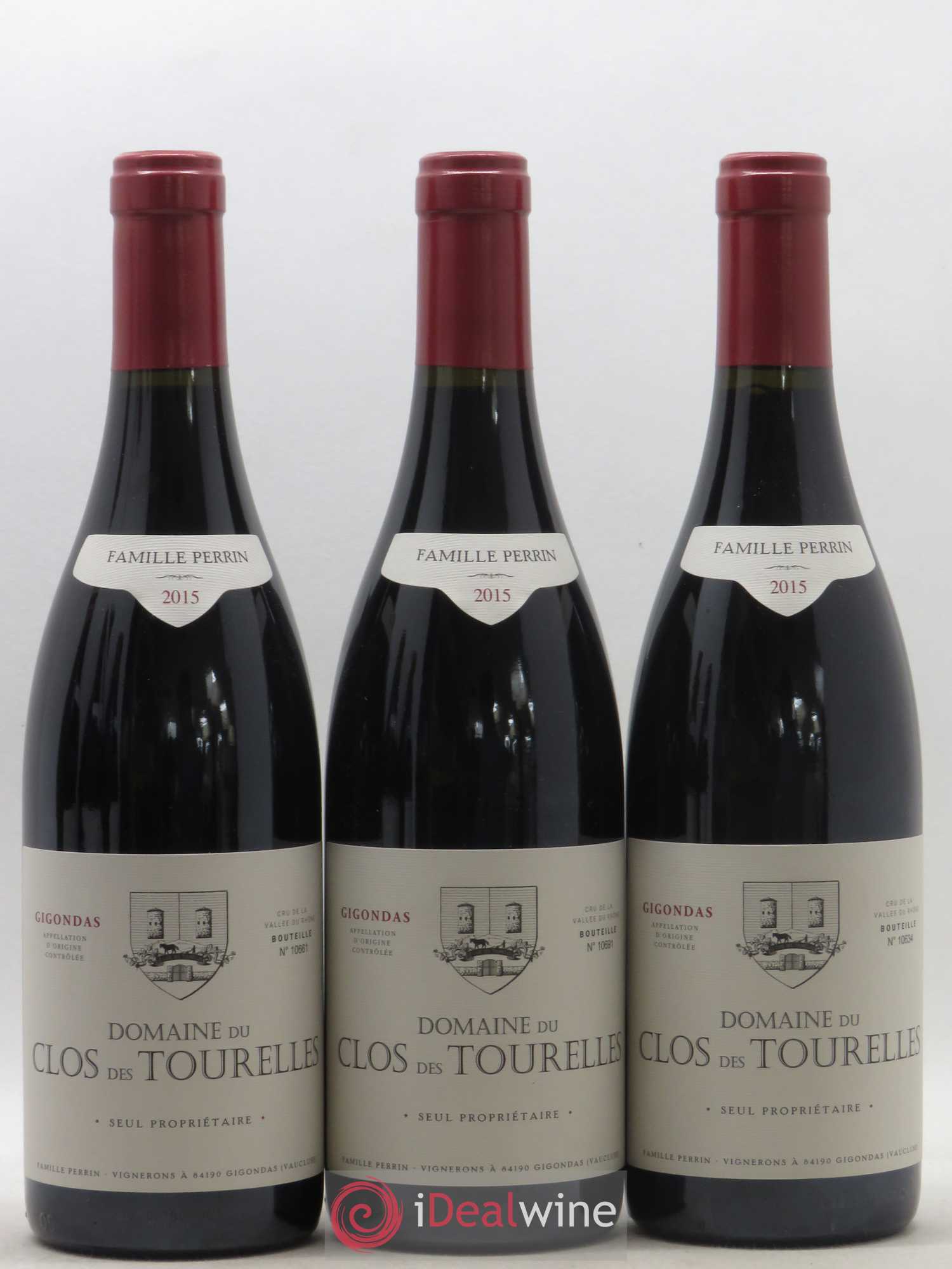 Gigondas Clos Des Tourelles (Domaine du) Famille Perrin 2015 - Lot de 6 bouteilles - 1