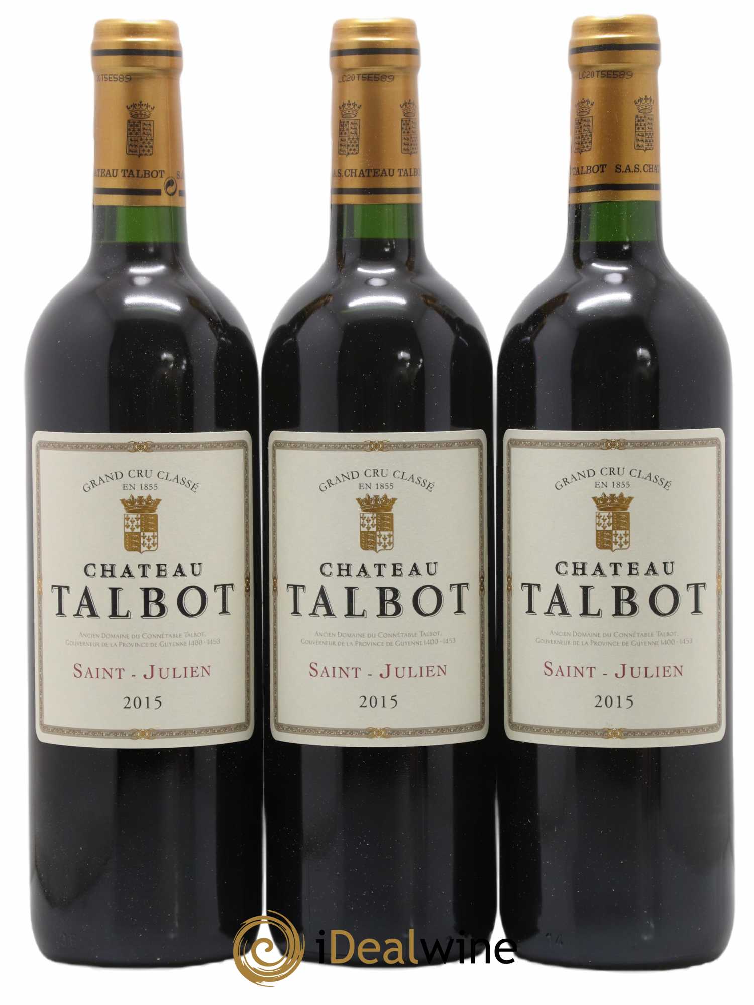 Château Talbot 4ème Grand Cru Classé 2015 - Lot of 12 bottles - 2