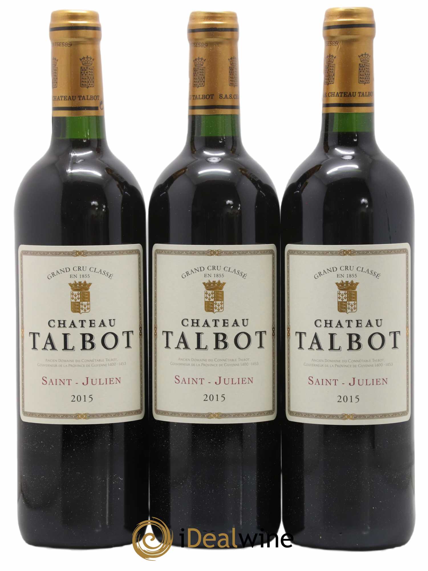 Château Talbot 4ème Grand Cru Classé 2015 - Lot of 12 bottles - 3