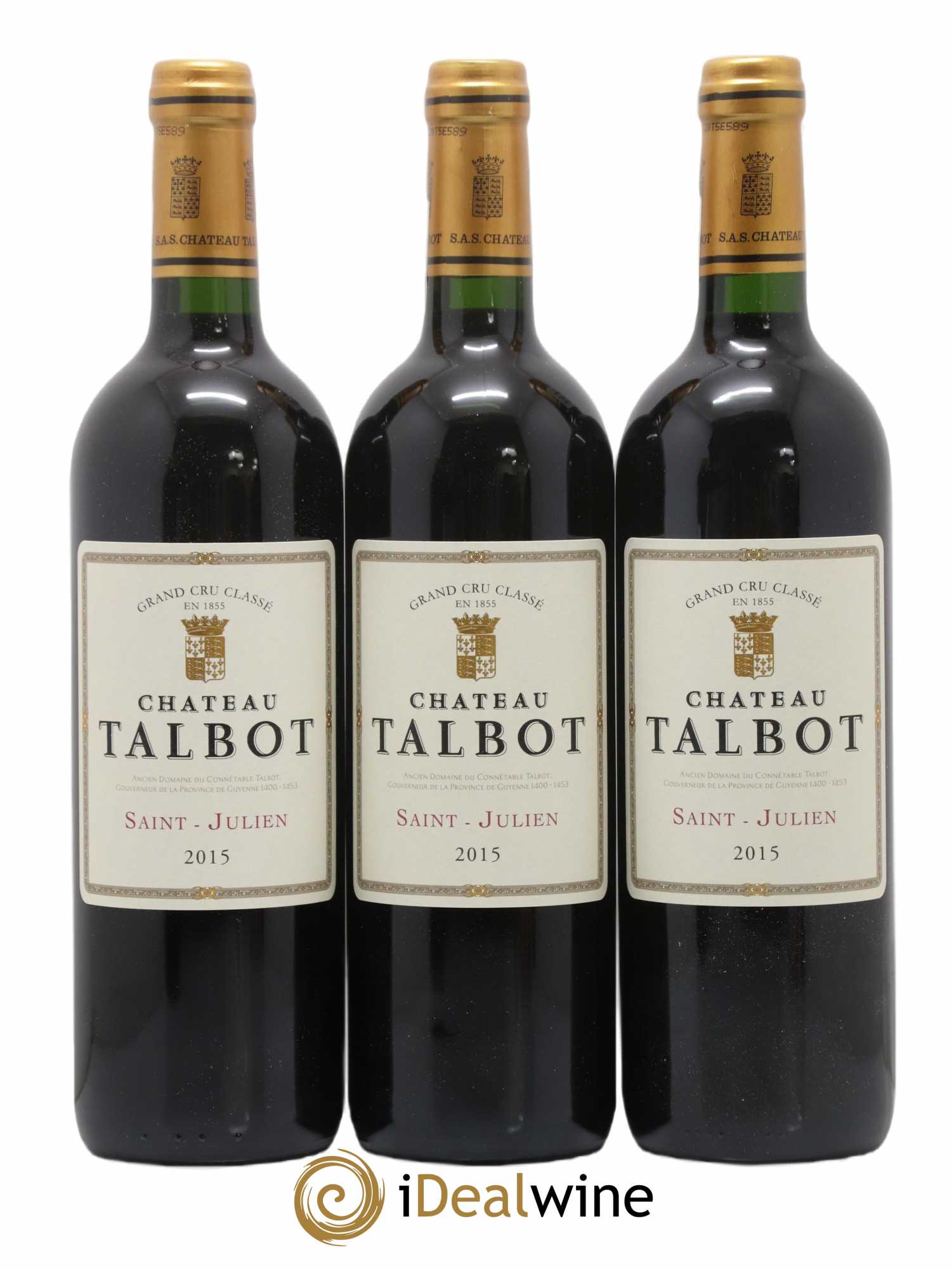 Château Talbot 4ème Grand Cru Classé 2015 - Lot of 12 bottles - 2