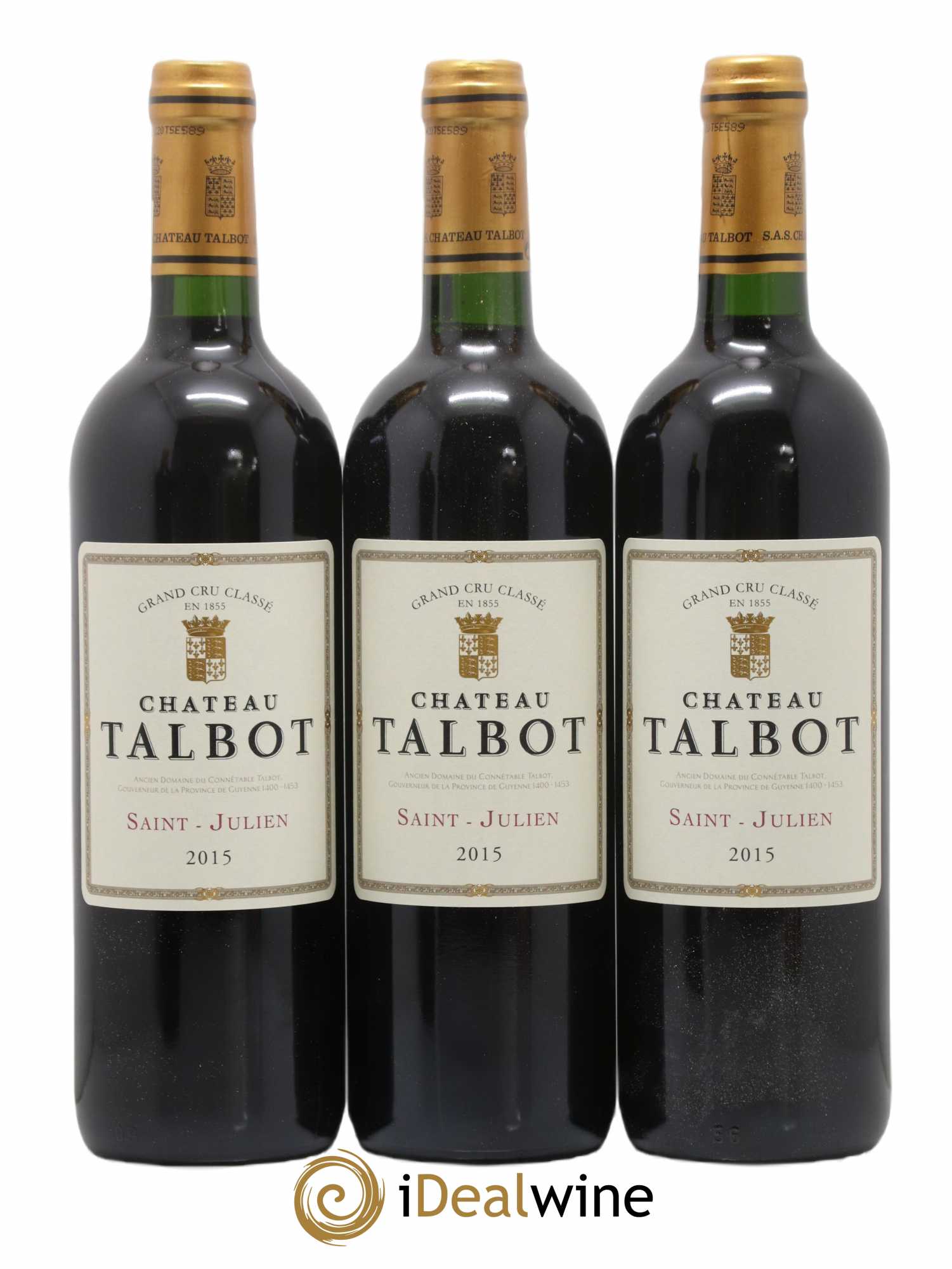 Château Talbot 4ème Grand Cru Classé 2015 - Lot of 12 bottles - 3